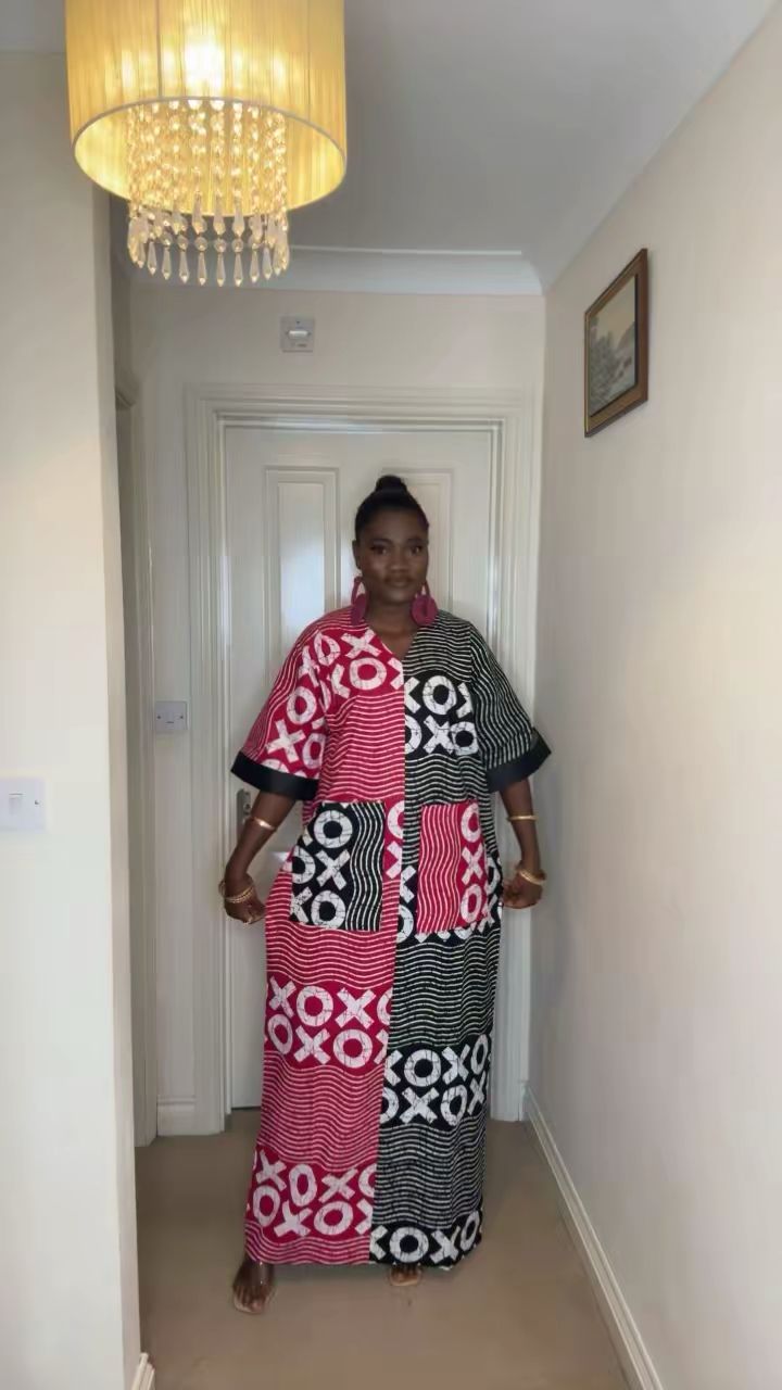 Aminah – Bold XOXO Print Bubu Dress (Midi & Maxi Lengths)