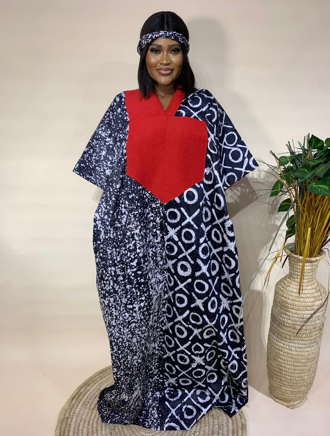 Adesuwa – Adire & Asooke Bubu Dress