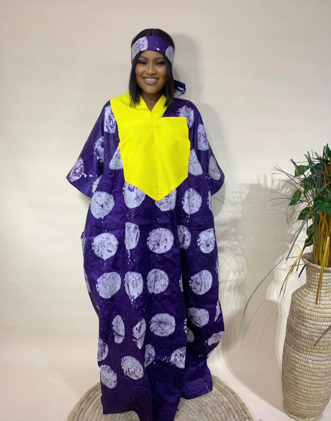 Adesuwa – Adire & Asooke Bubu Dress