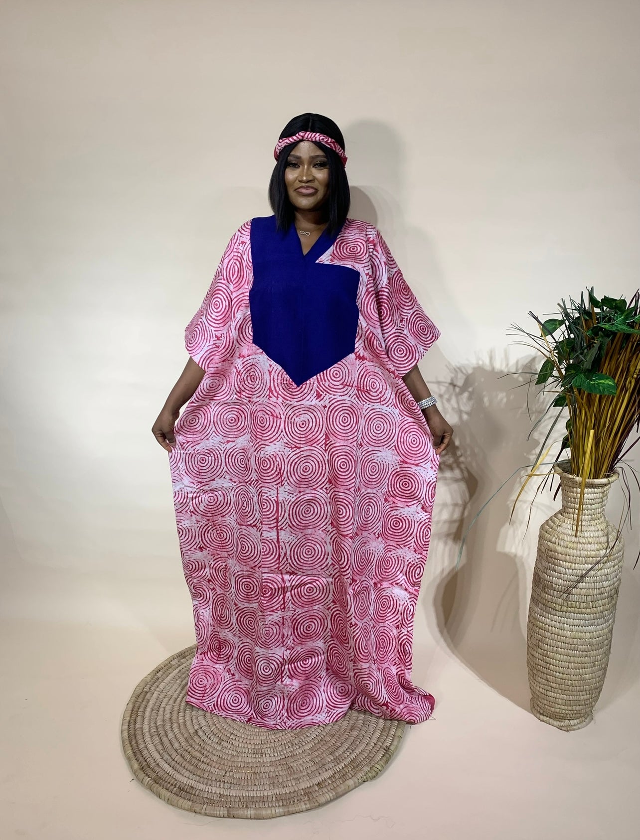 Adesuwa – Adire & Asooke Bubu Dress