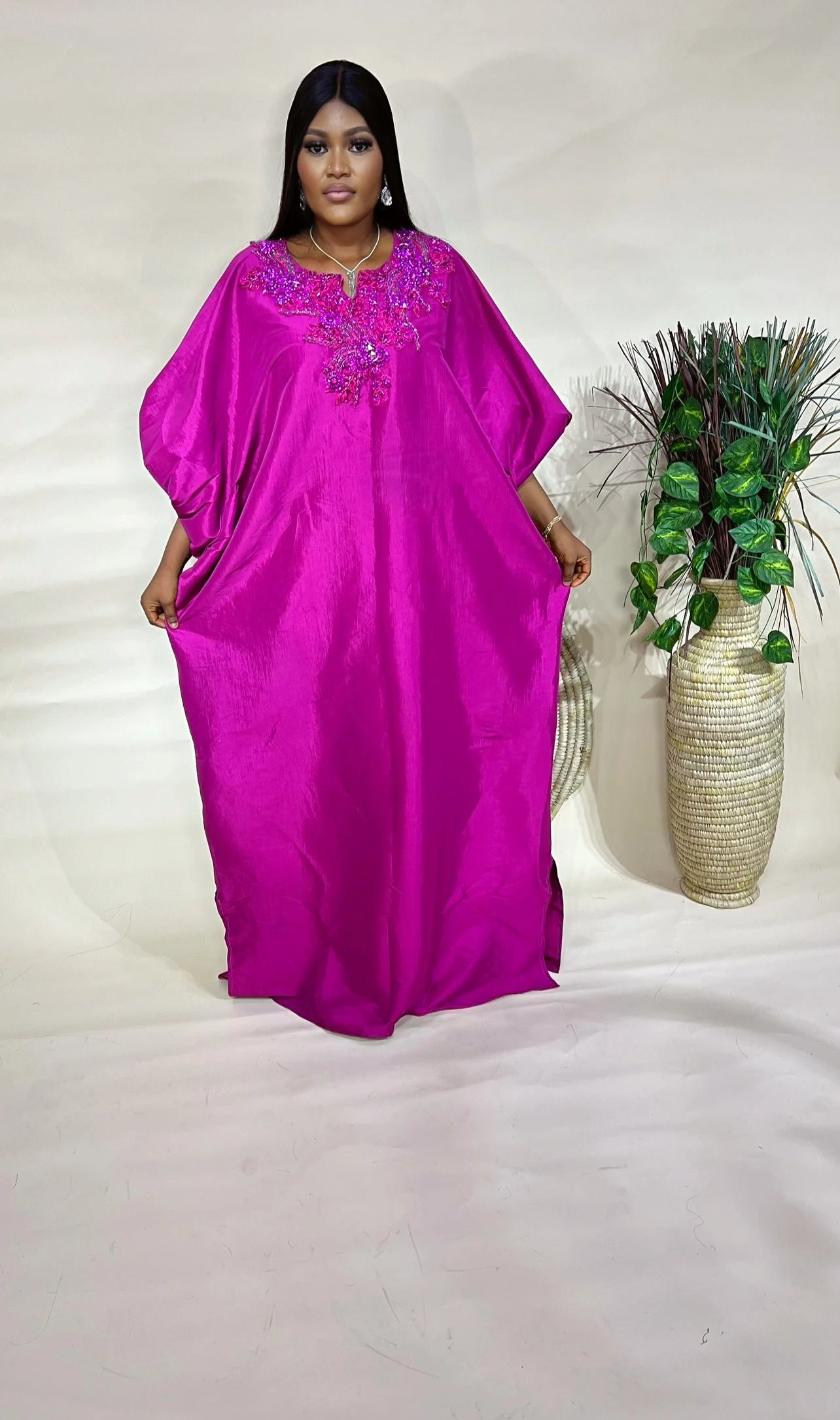 Zuchi – Luxury Raw Silk Bubu Dress