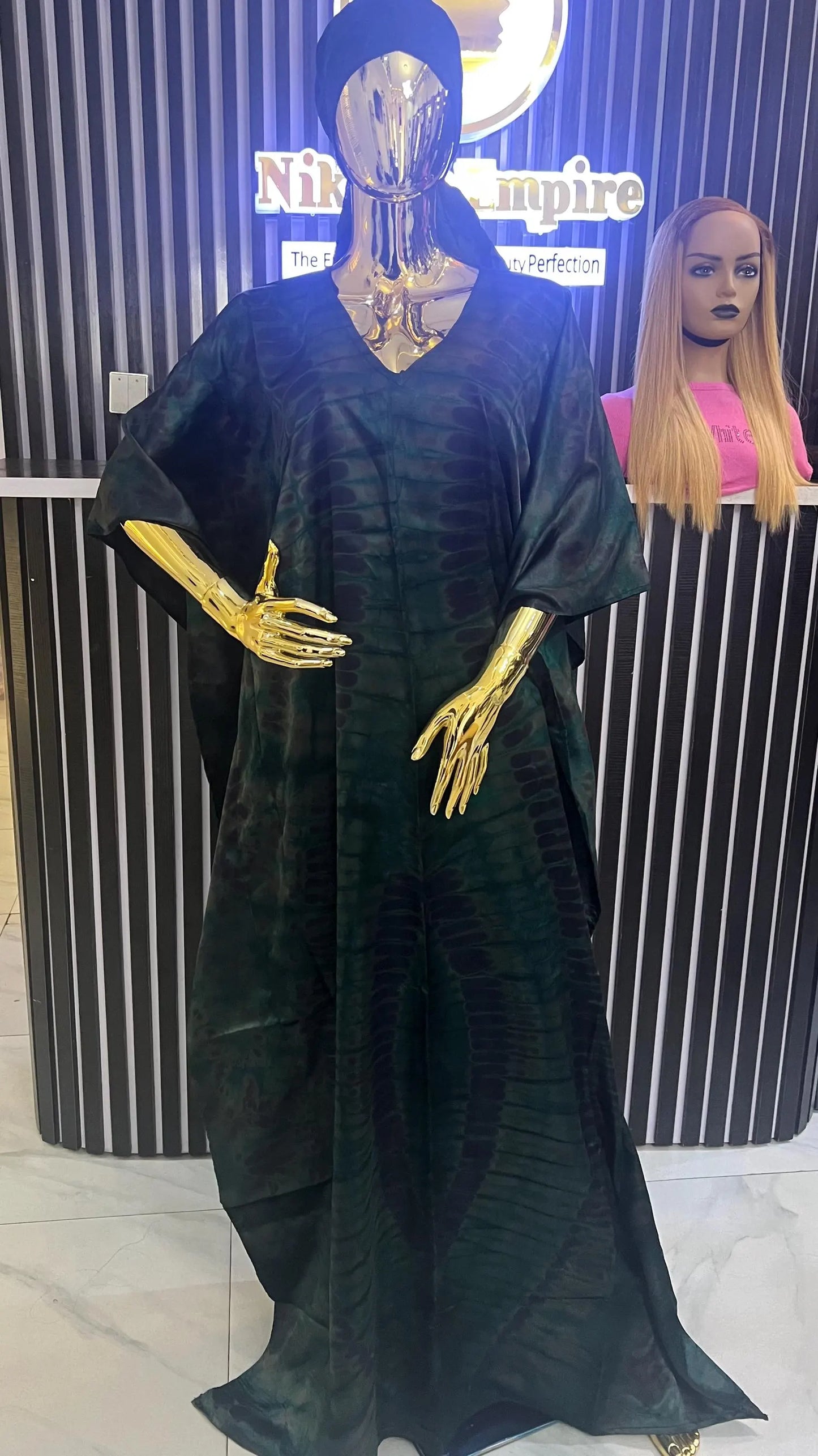 Teni – Adire Bubu Dress (One Size, UK 8–22)