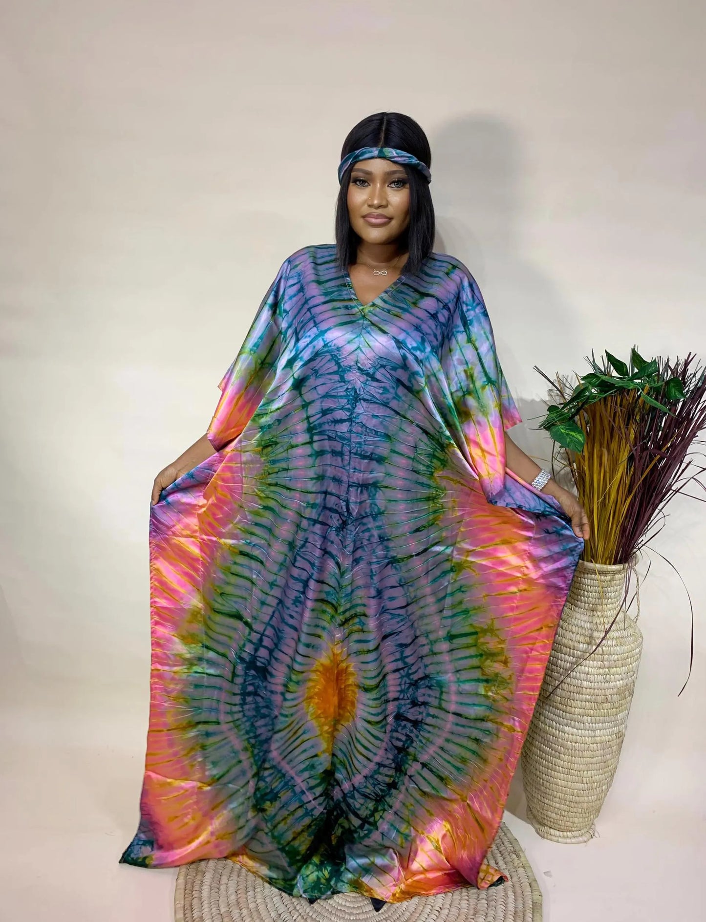 Teni – Adire Bubu Dress (One Size, UK 8–22)