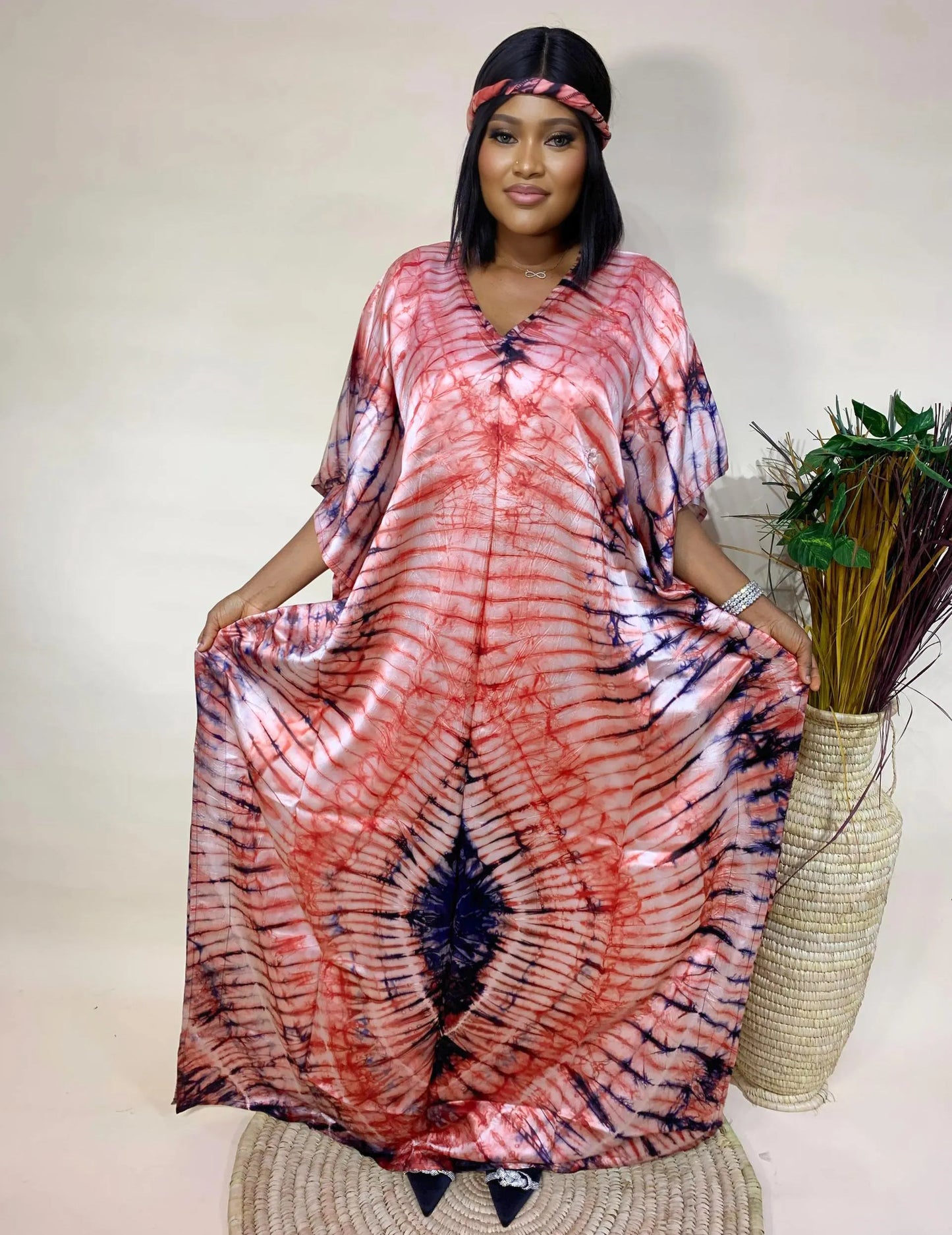 Teni – Adire Bubu Dress (One Size, UK 8–22)