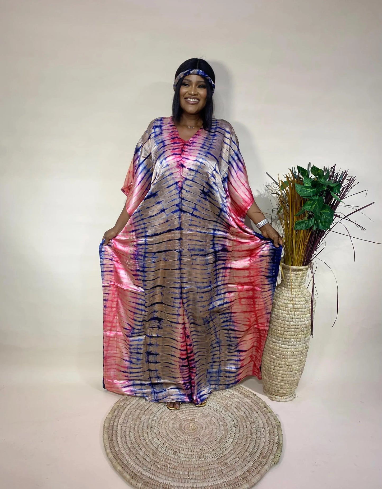 Teni – Adire Bubu Dress (One Size, UK 8–22)
