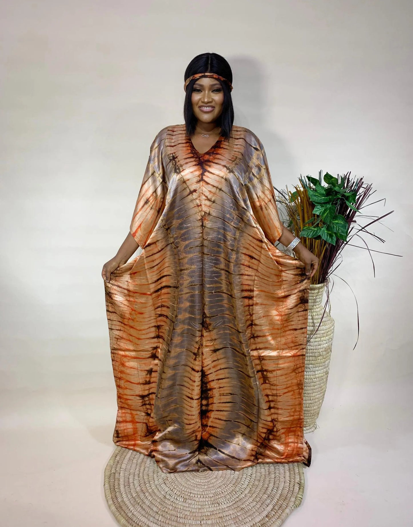 Teni – Adire Bubu Dress (One Size, UK 8–22)