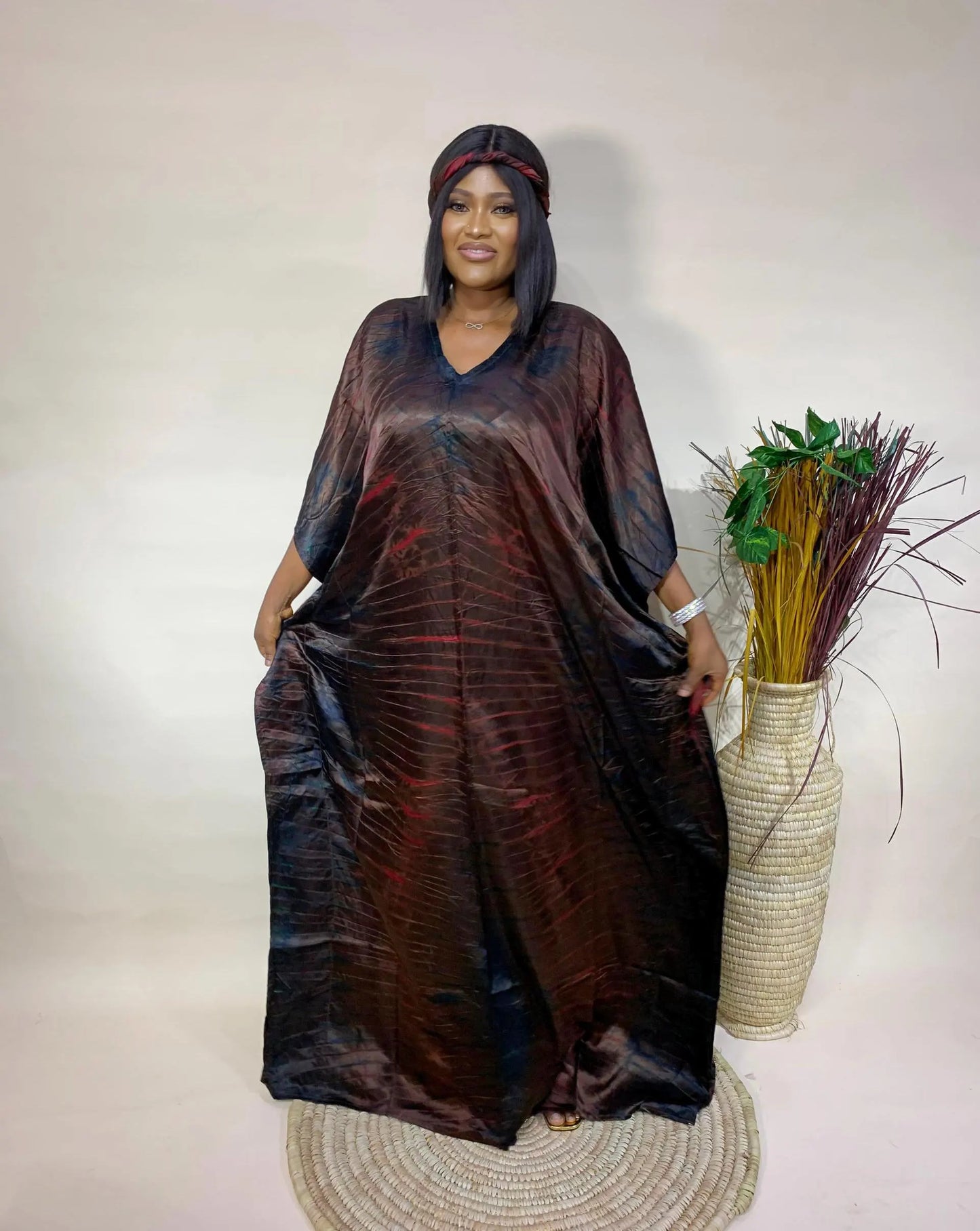 Teni – Adire Bubu Dress (One Size, UK 8–22)
