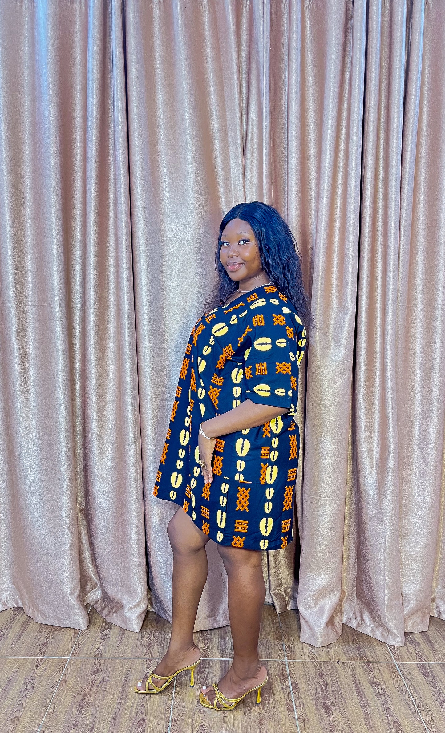 Oge Ankara Short Dress
