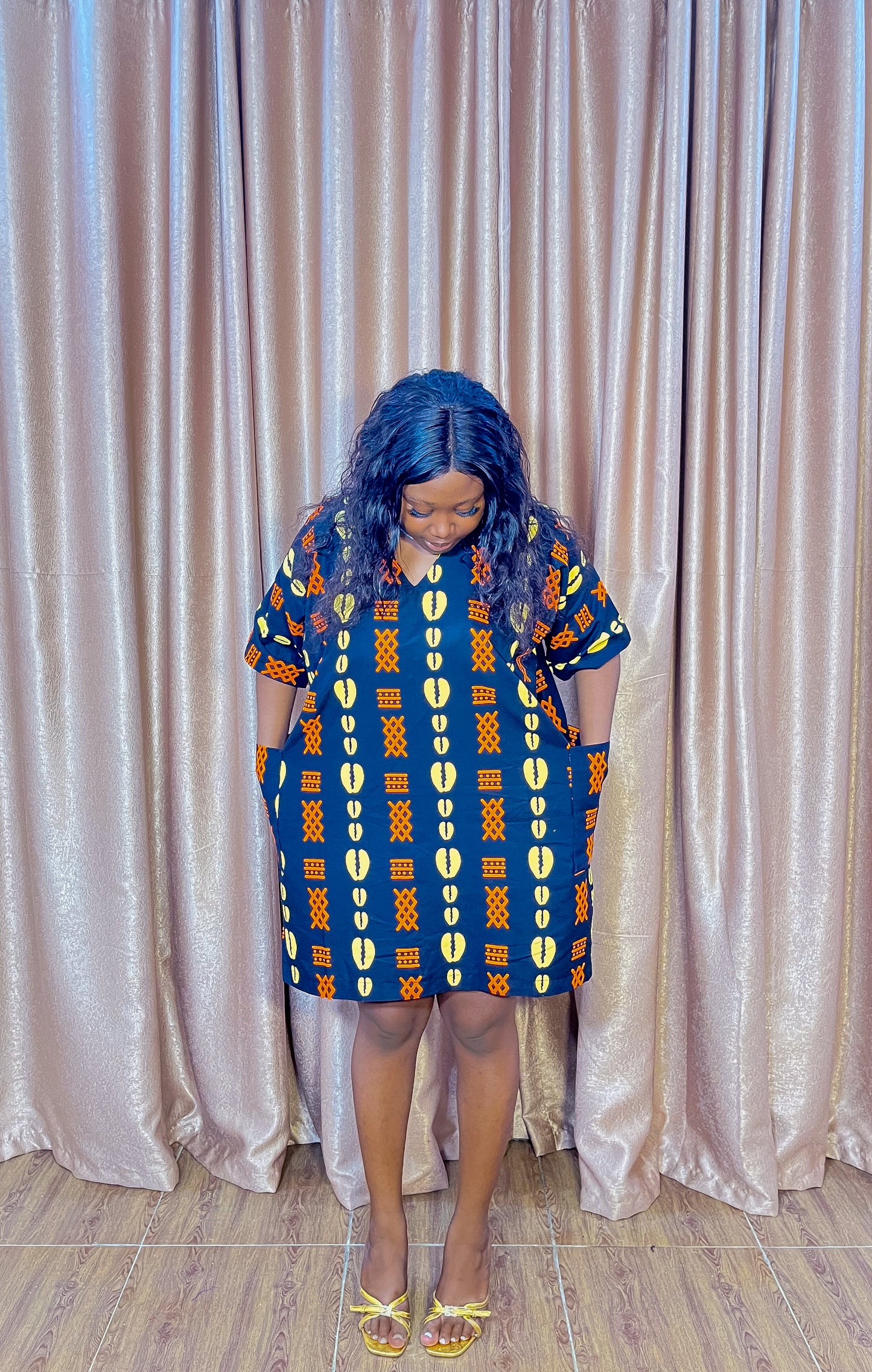 Oge Ankara Short Dress