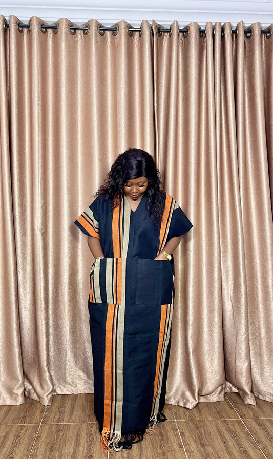 Anike – Aso Oke Bubu Maxi Kaftan – Luxury African Gown