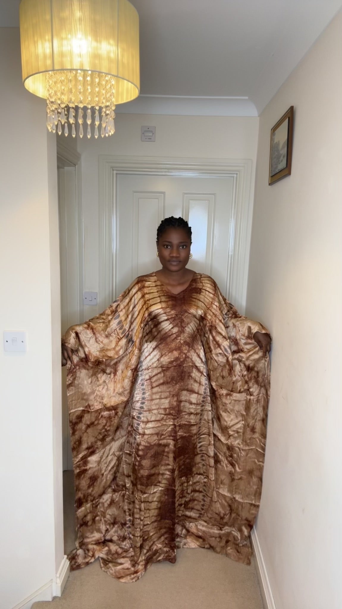 Teni – Adire Bubu Dress (One Size, UK 8–22)