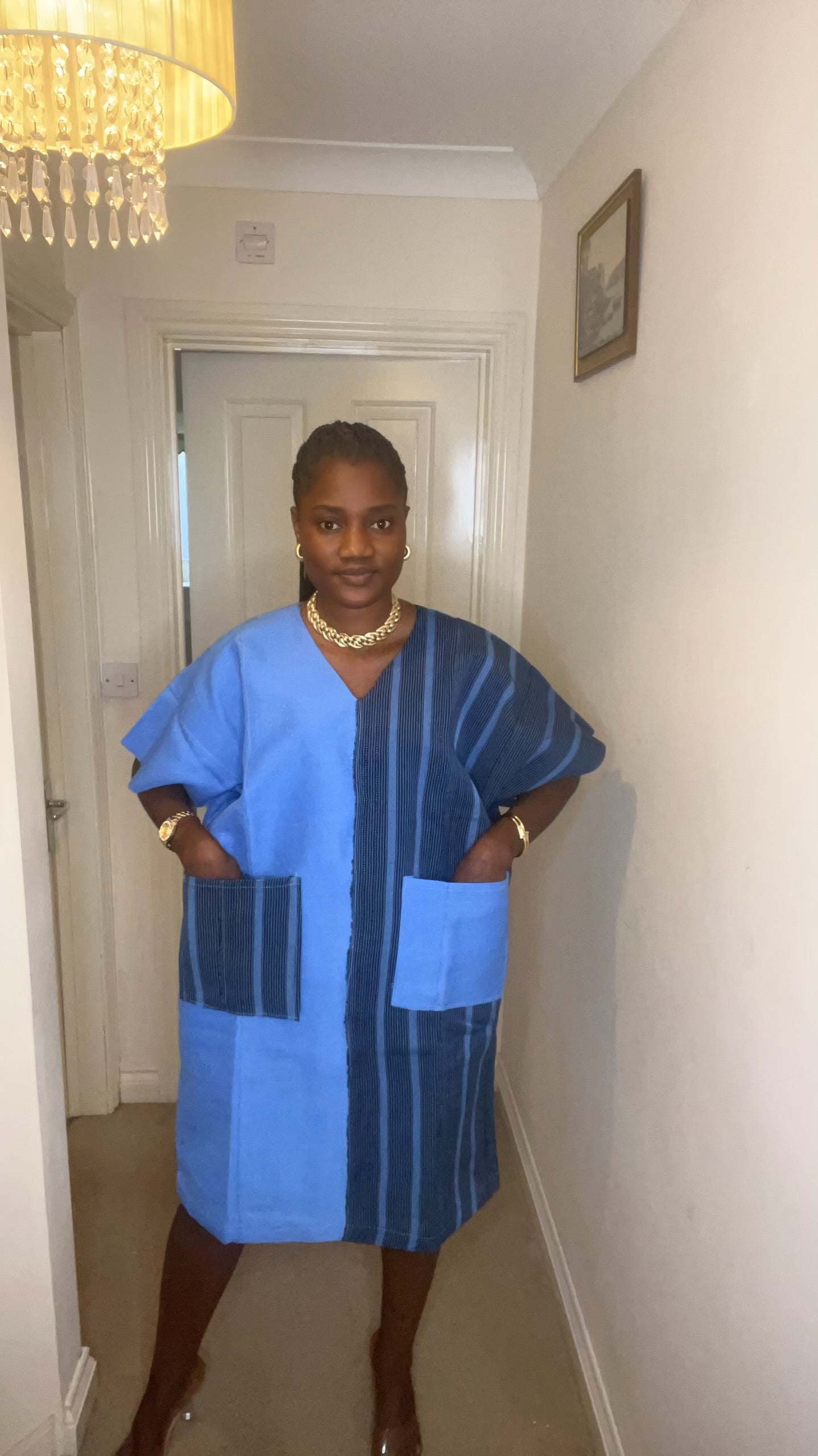 Makena – Aso Oke Bubu Midi Dress