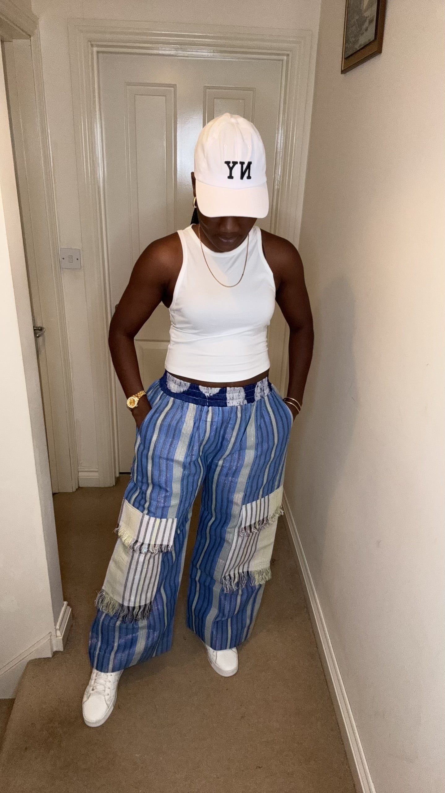 Adedoyin – Aso Oke Wide-Leg Trousers