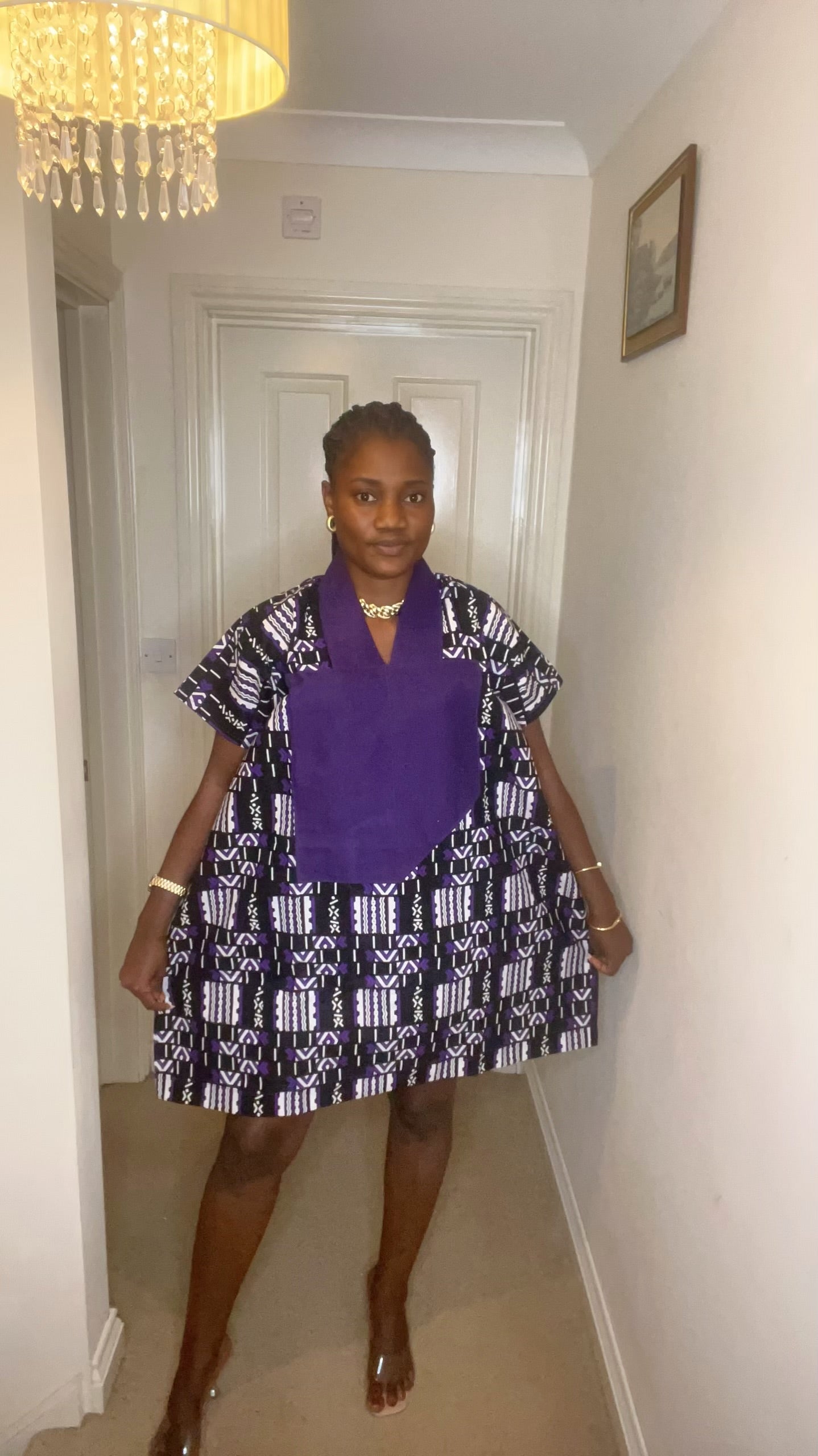 Ajoke – Ankara & Aso Oke Short Dress