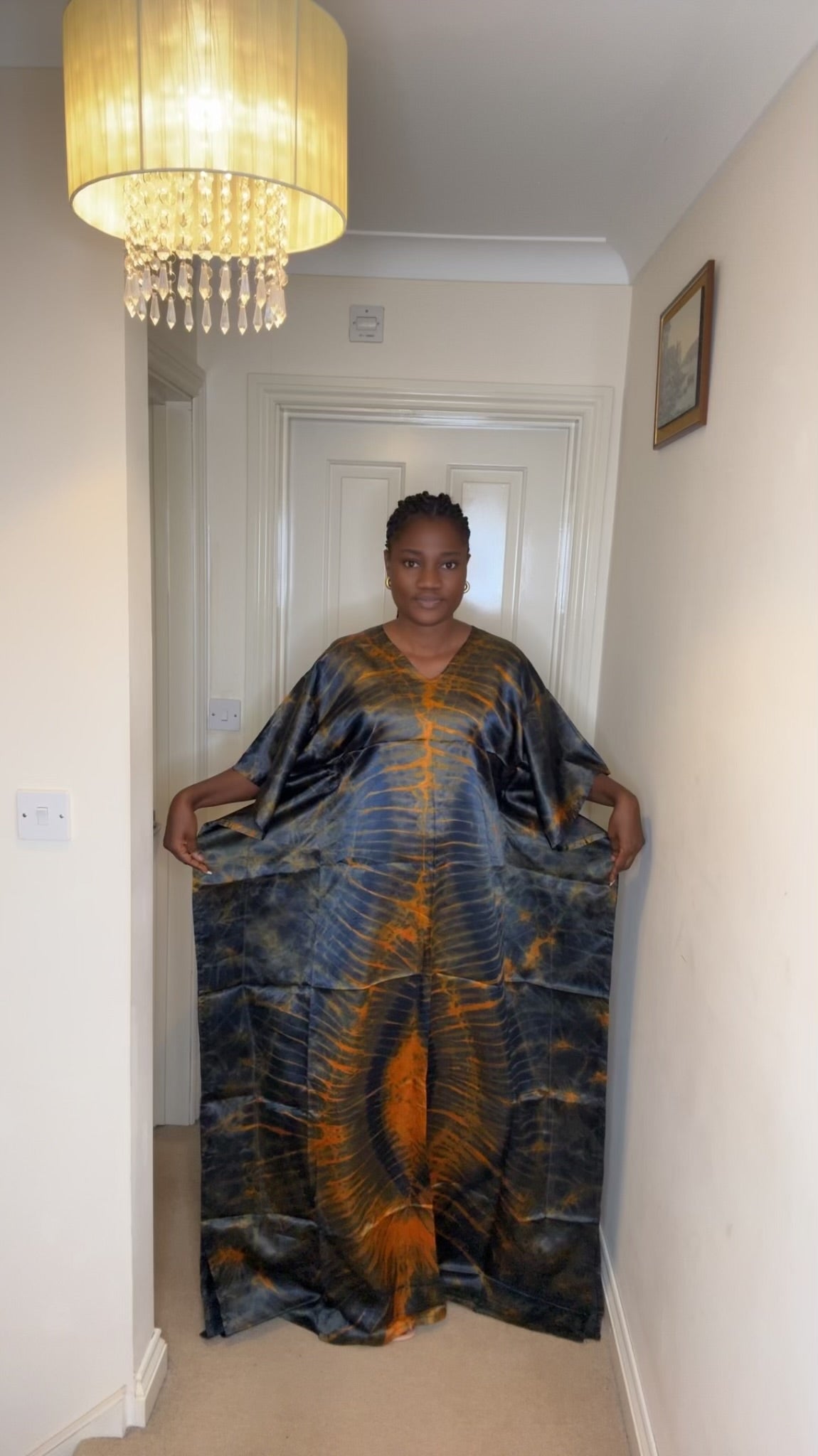 Teni – Adire Bubu Dress (One Size, UK 8–22)