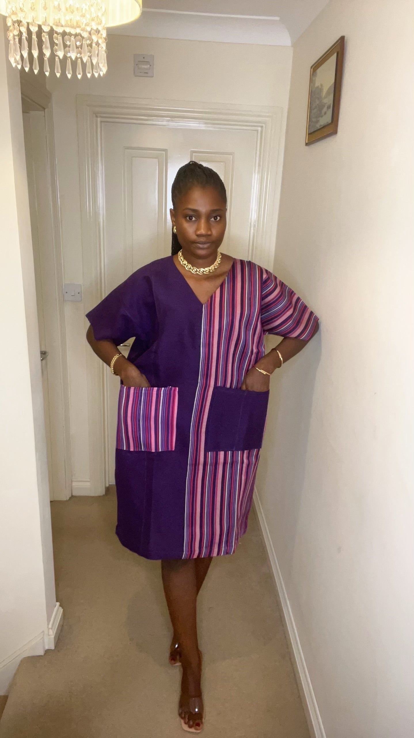 Makena – Aso Oke Bubu Midi Dress