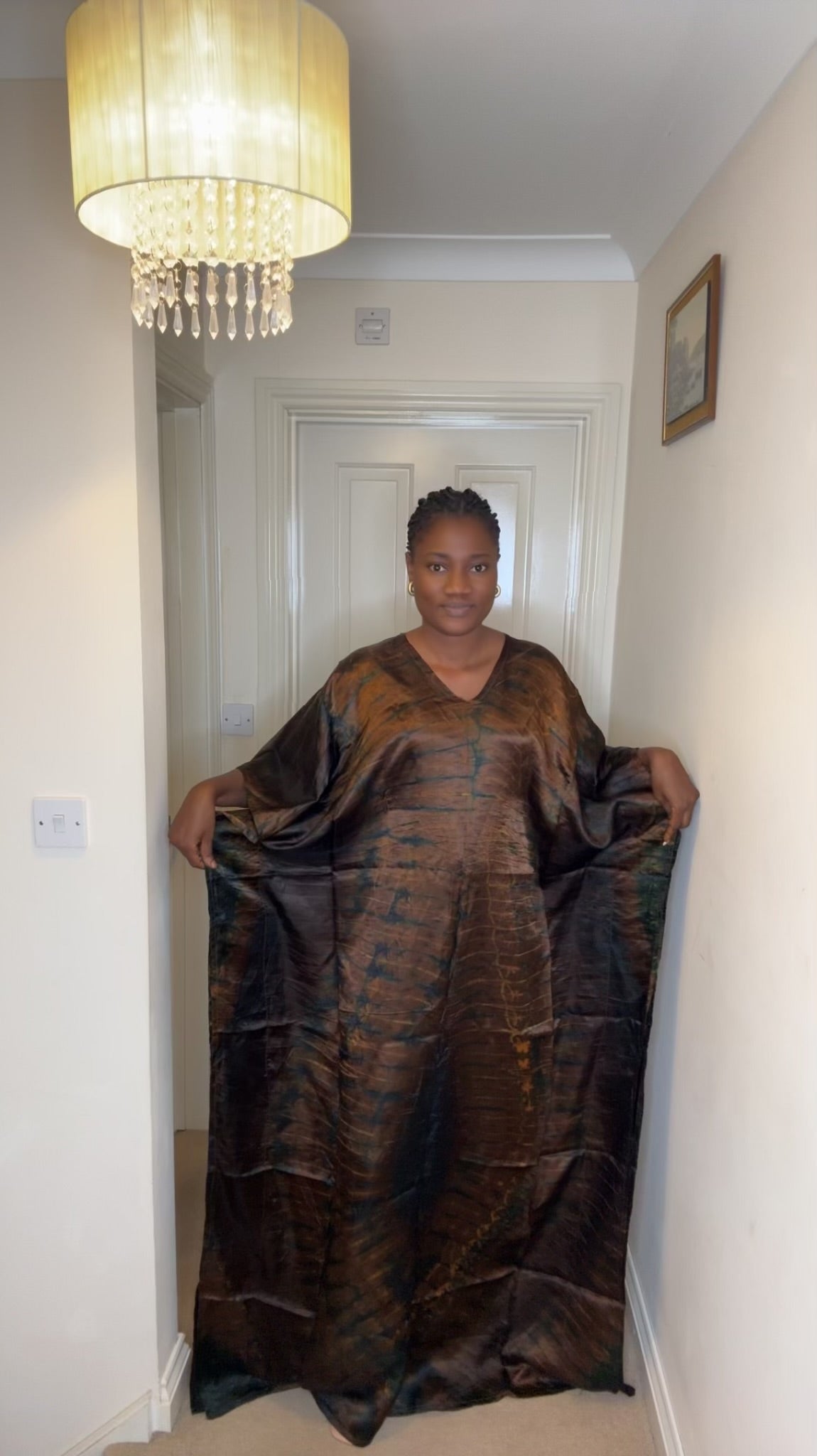 Teni – Adire Bubu Dress (One Size, UK 8–22)