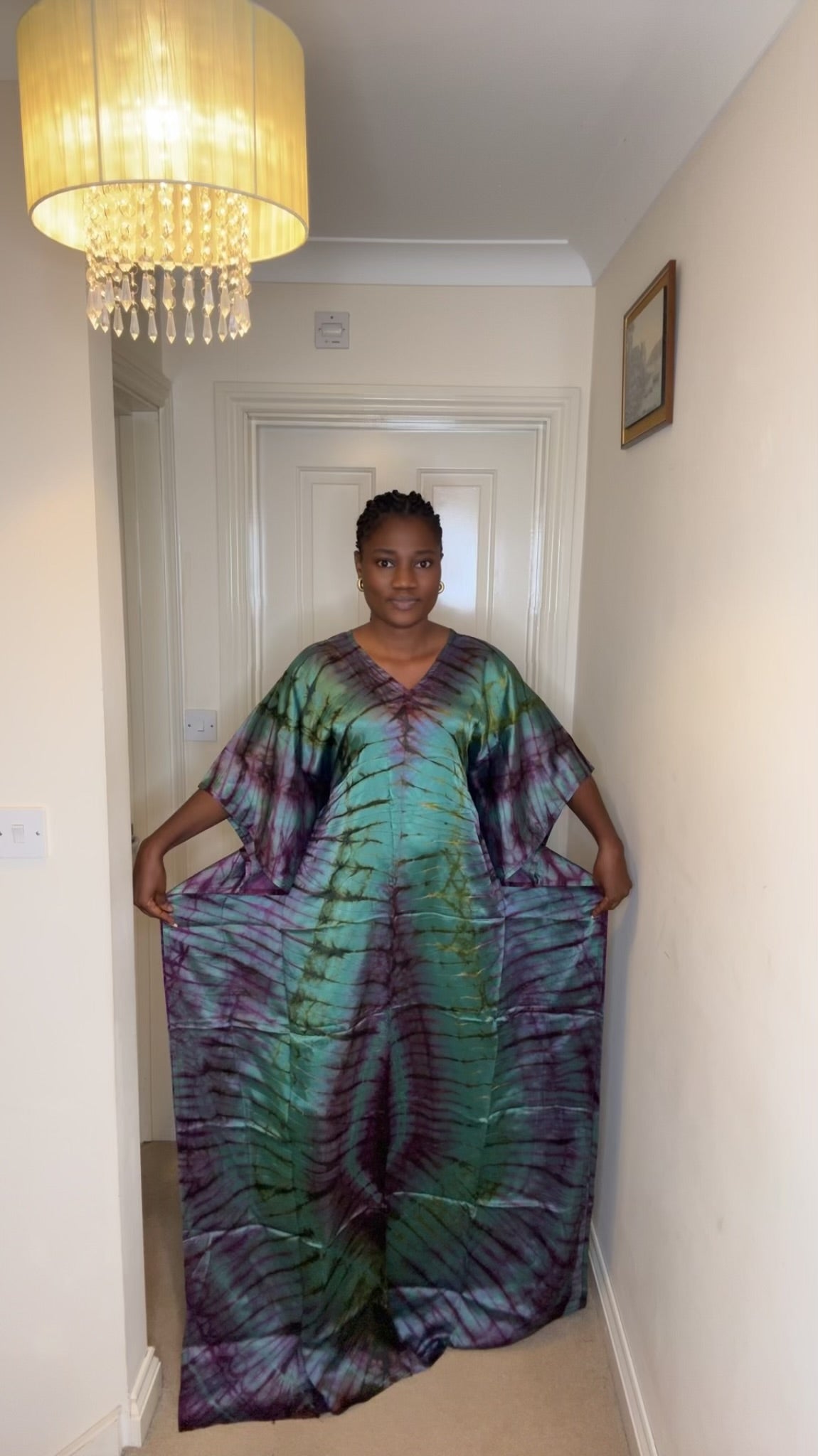Teni – Adire Bubu Dress (One Size, UK 8–22)