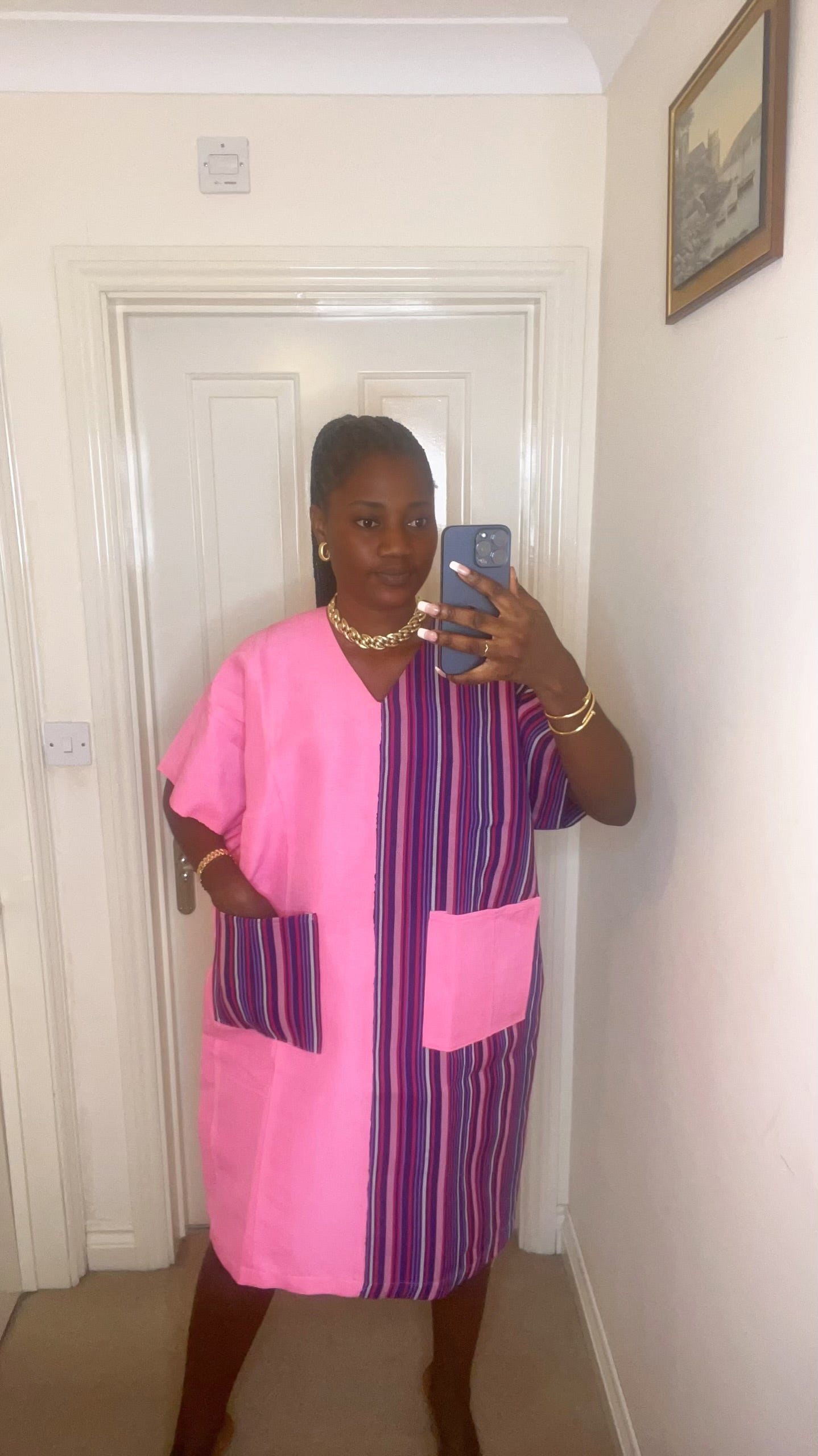 Makena – Aso Oke Bubu Midi Dress