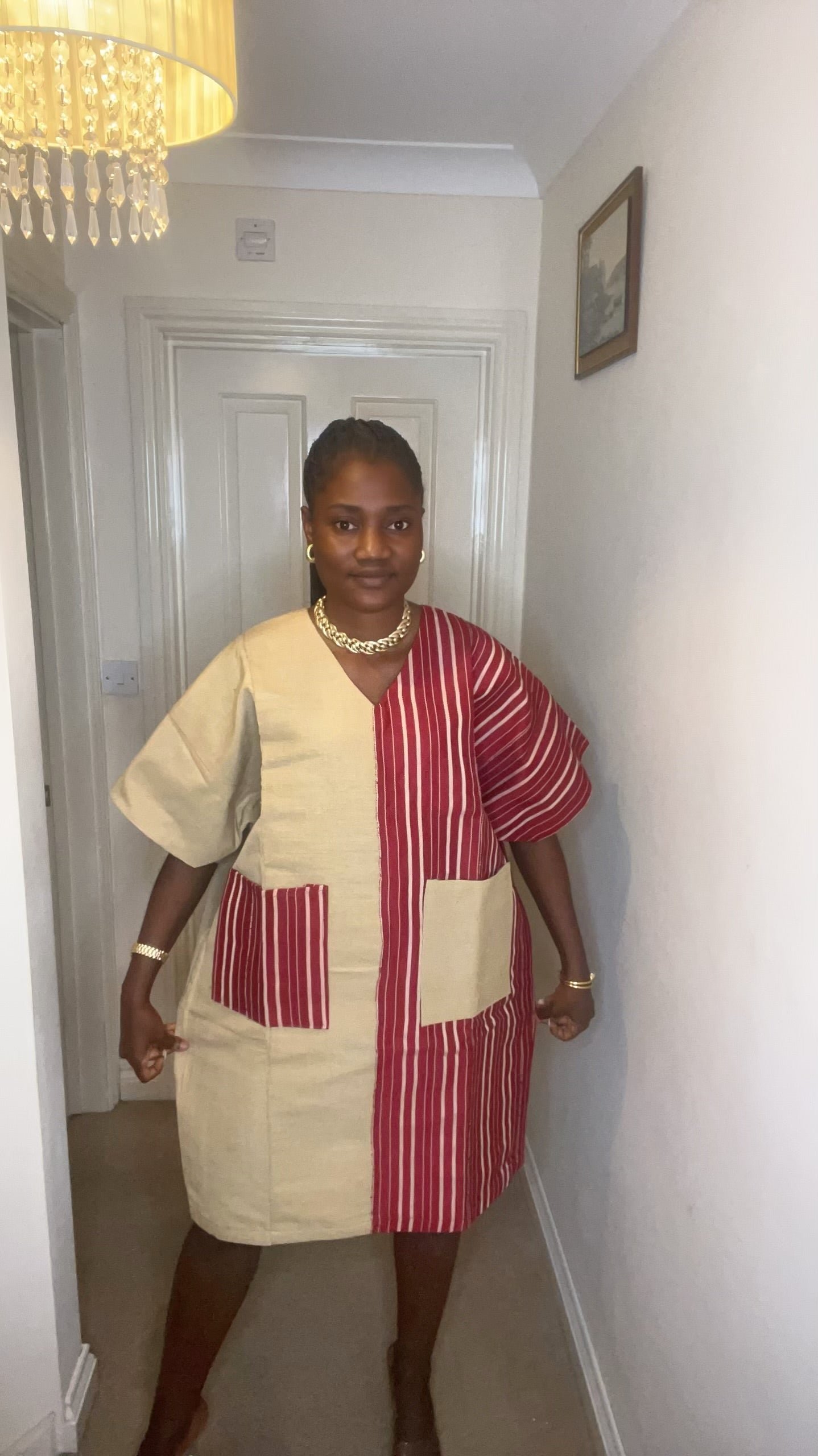 Makena – Aso Oke Bubu Midi Dress