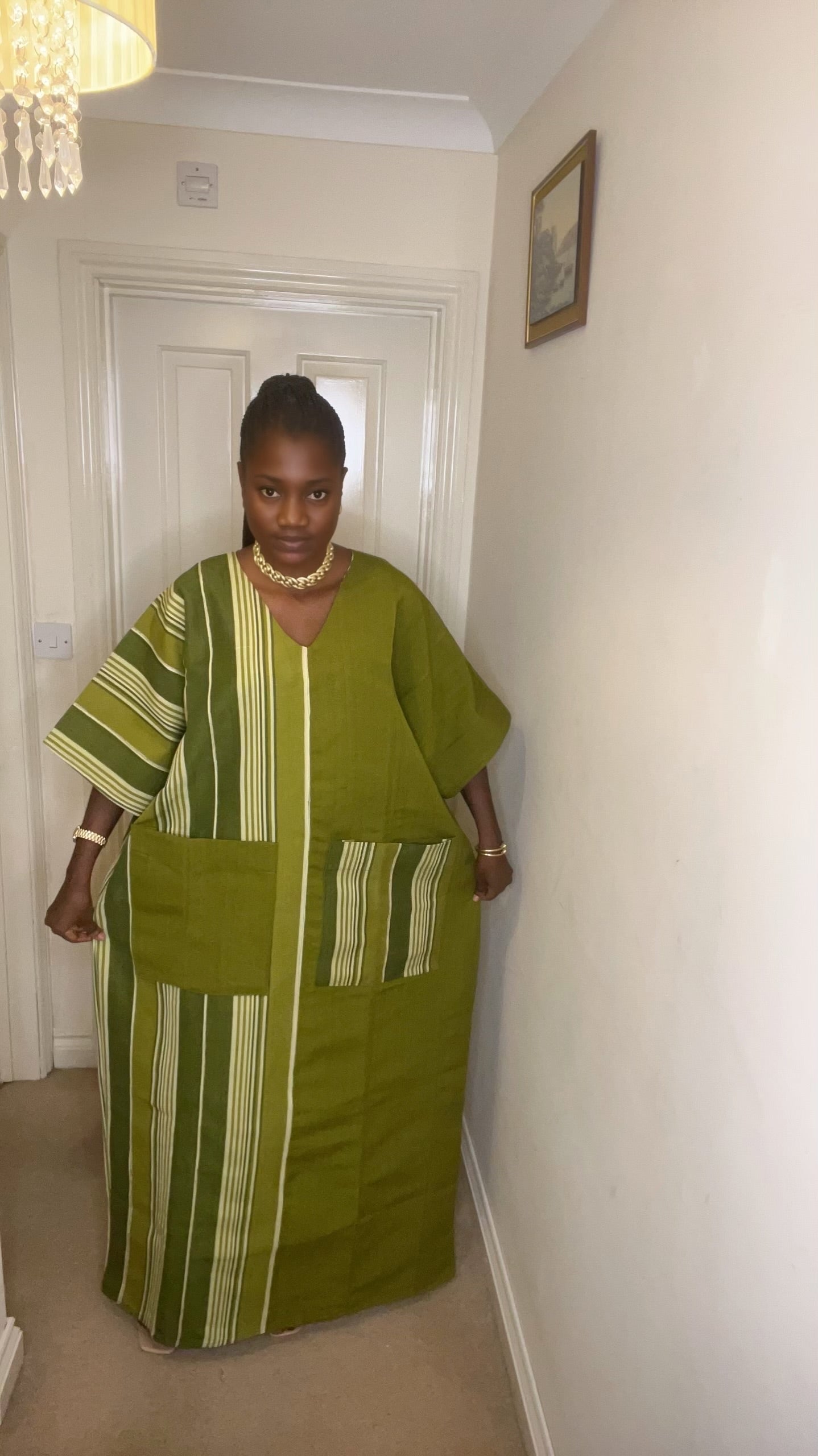 Aduke – Aso Oke Bubu Maxi Kaftan – Luxury African Gown