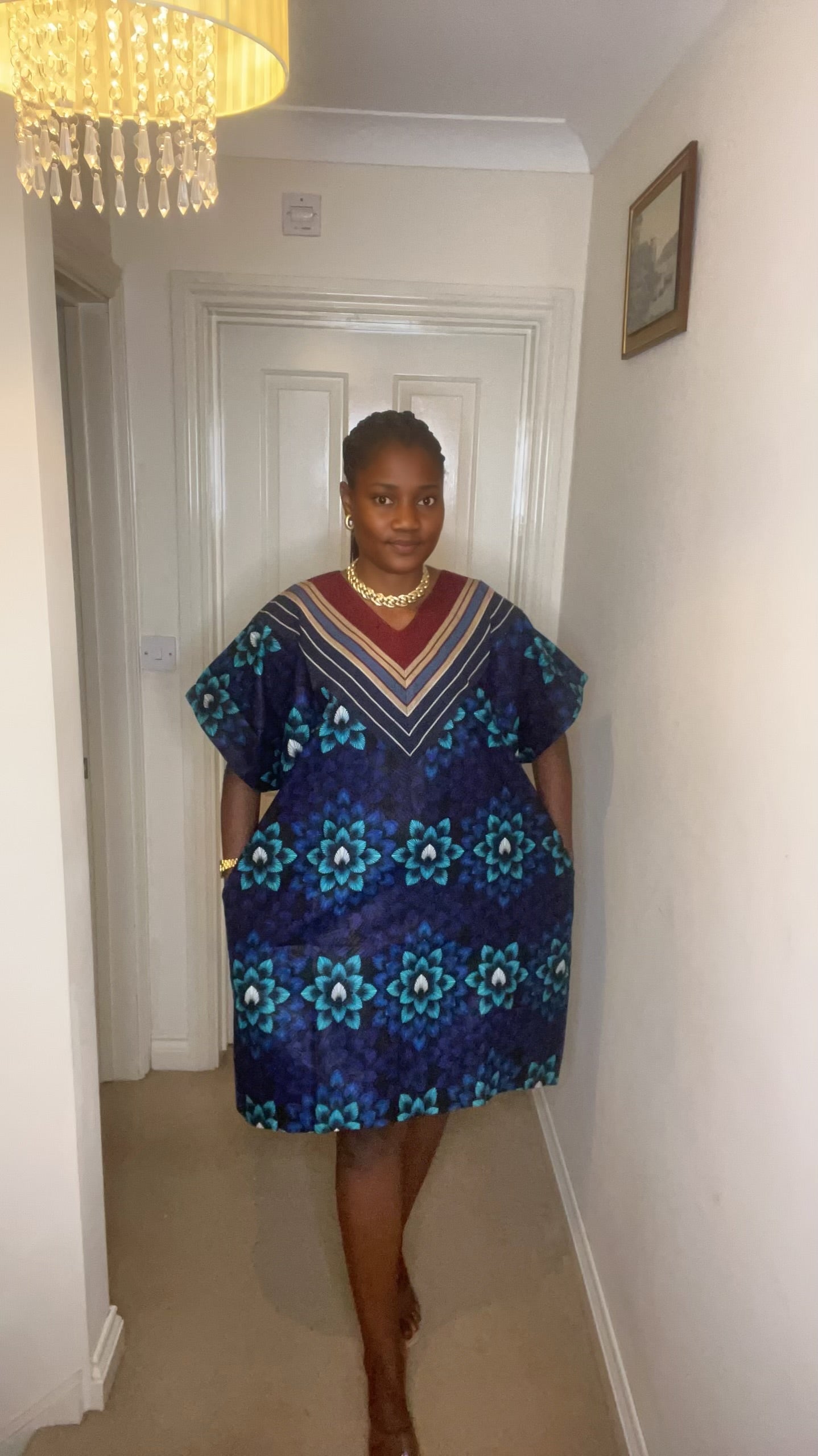 Adun – Ankara & Aso Oke Midi Dress