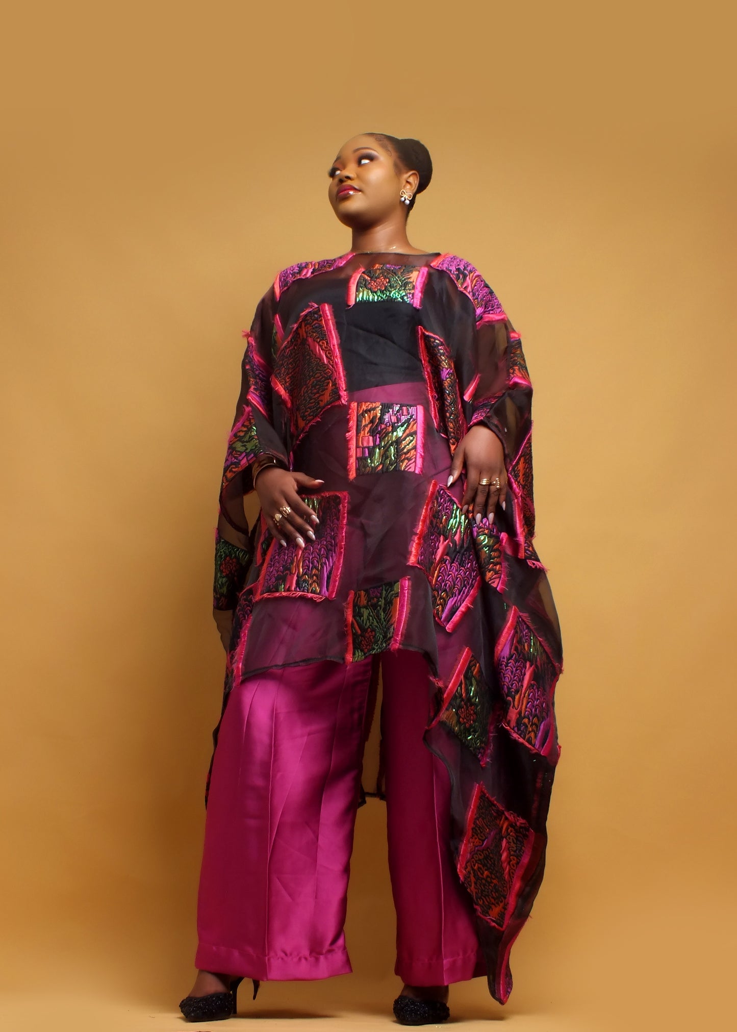Adetoun Luxury Organza Brocade 2-Piece Set