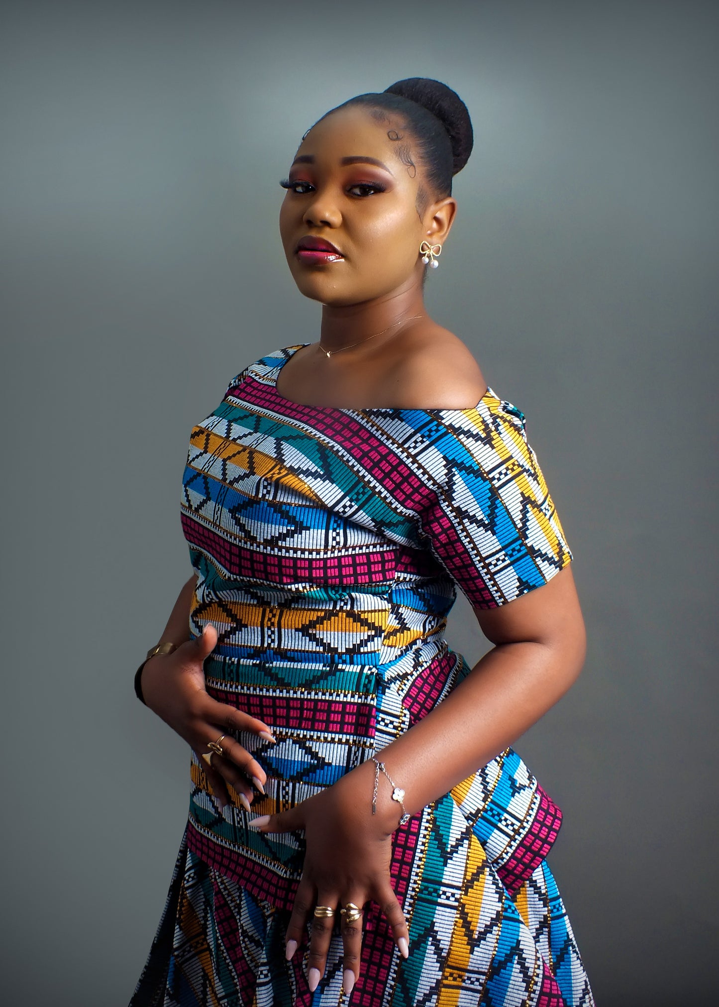 DARA Luxury Akwete 2-Piece Skirt Set