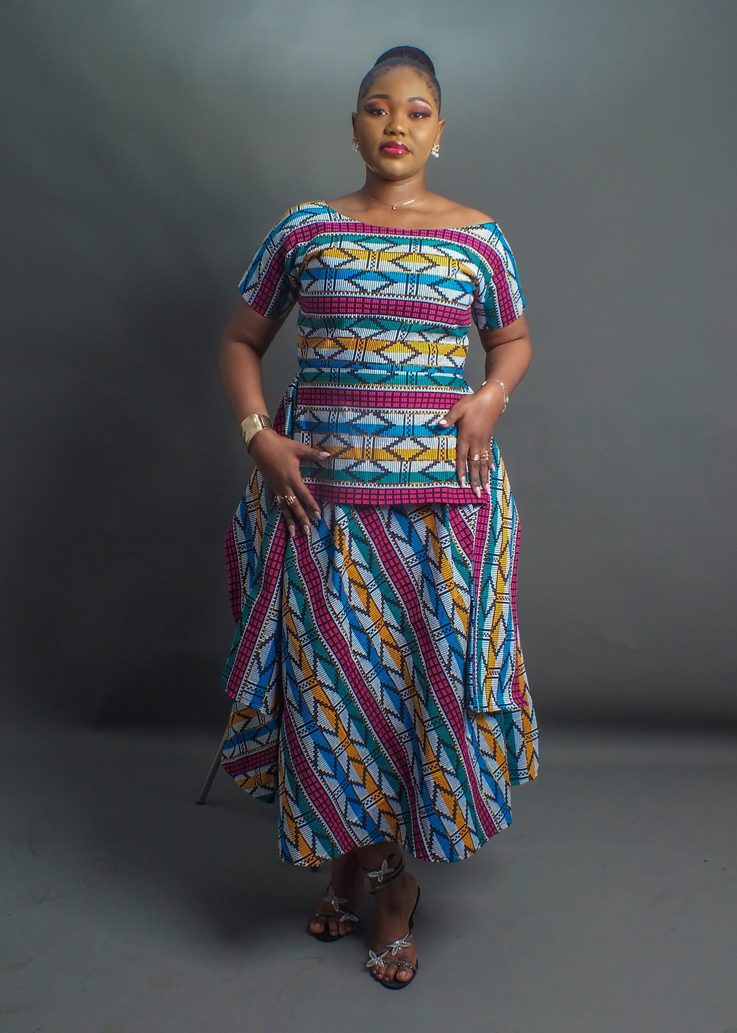 DARA Luxury Akwete 2-Piece Skirt Set
