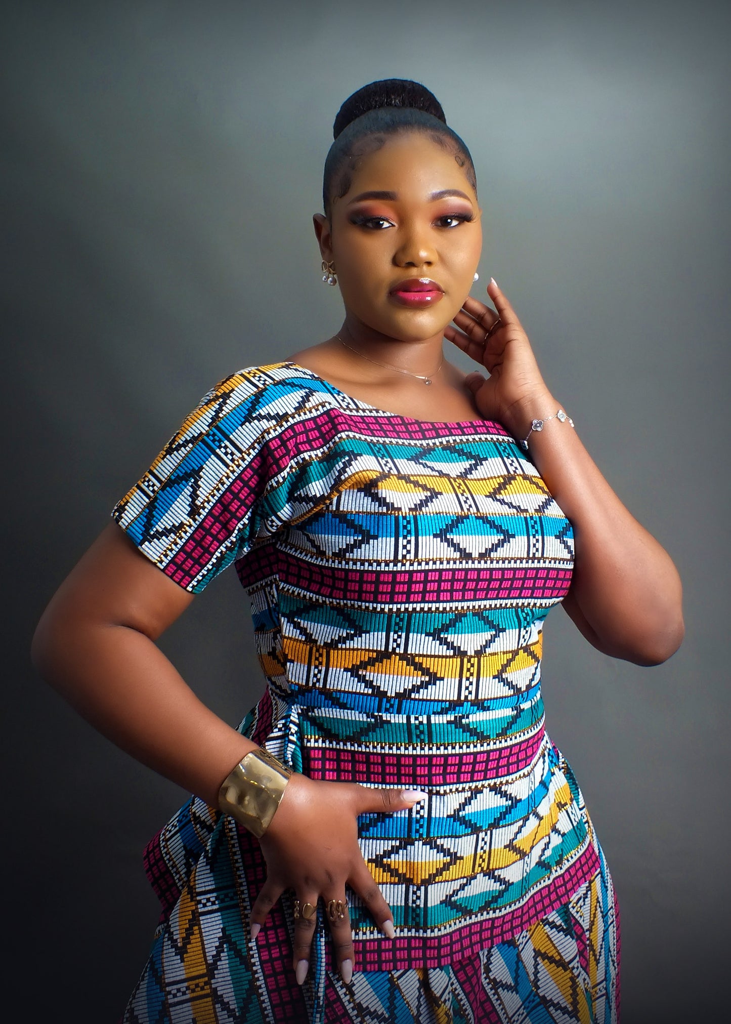 DARA Luxury Akwete 2-Piece Skirt Set