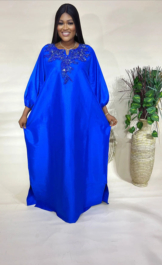 Luxury Raw Silk Bubu Dress, Africa dress,Raw Silk Kaftan for Women, Maxi Dress for Women, Rich Aunty Bubu Style, Silk Boubou Gown