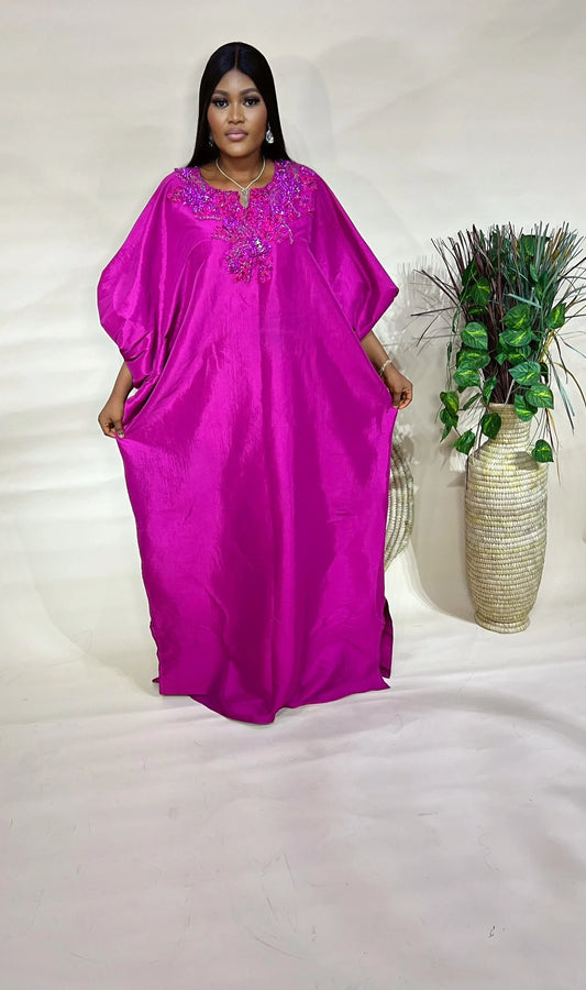 Luxury Raw Silk Bubu Dress, Africa dress,Raw Silk Kaftan for Women, Maxi Dress for Women, Rich Aunty Bubu Style, Silk Boubou Gown