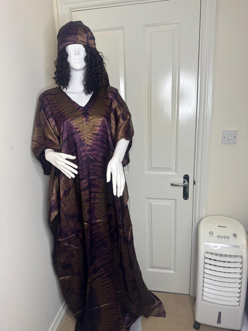Teni – Adire Bubu Dress (One Size, UK 8–22)