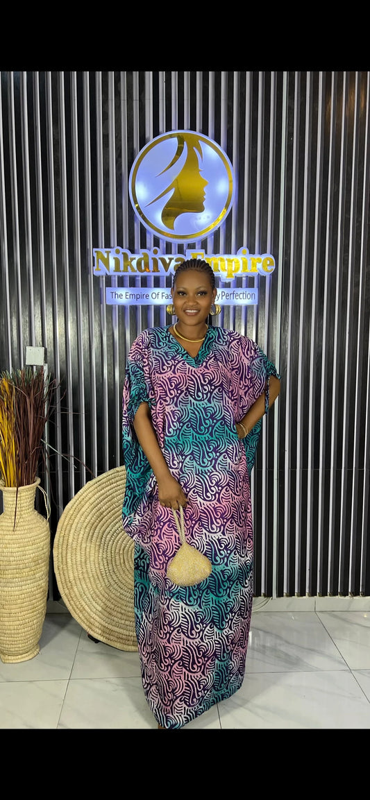 Tanimola – Adire Crepe Bubu Dress