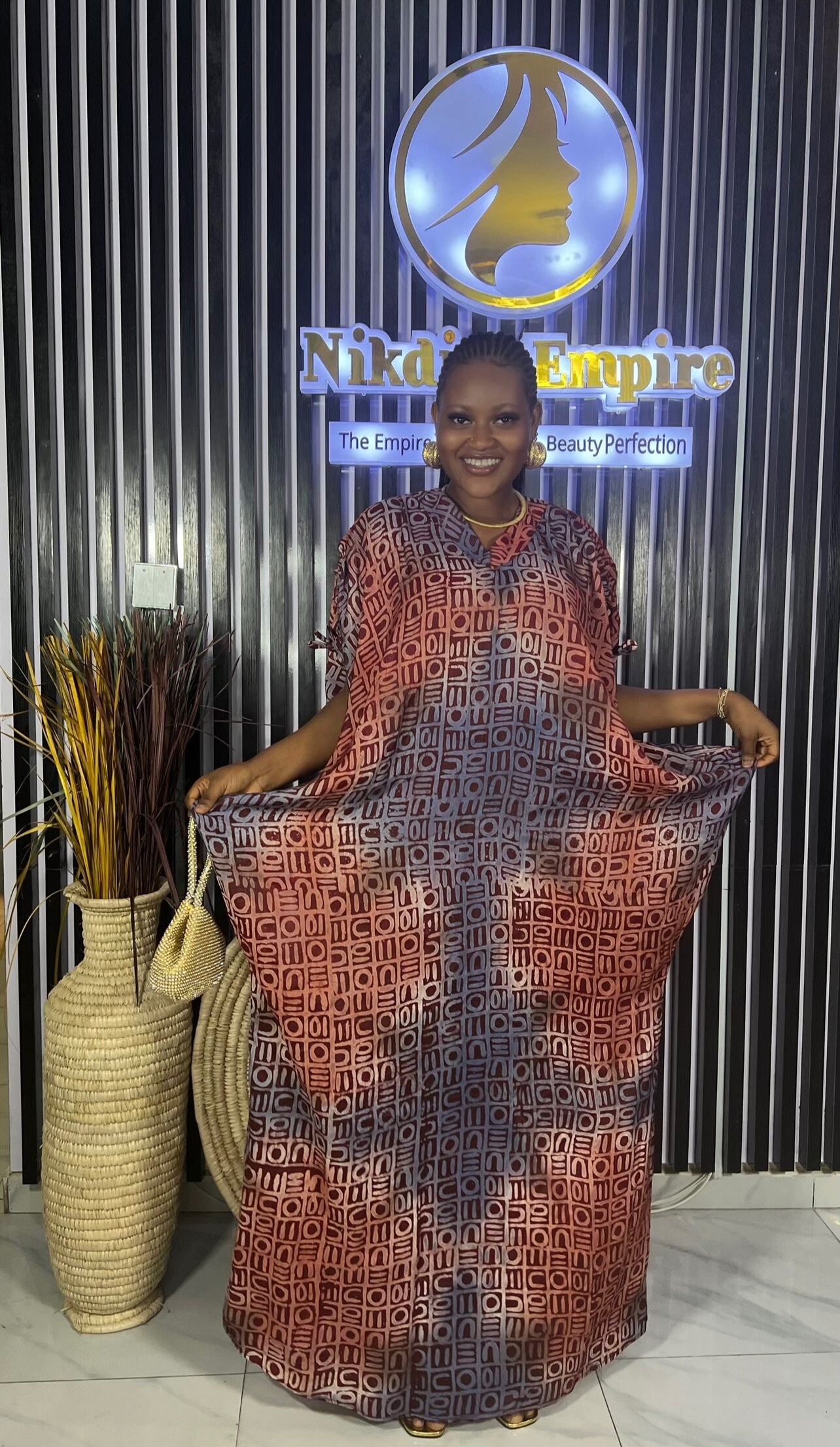 Tanimola – Adire Crepe Bubu Dress