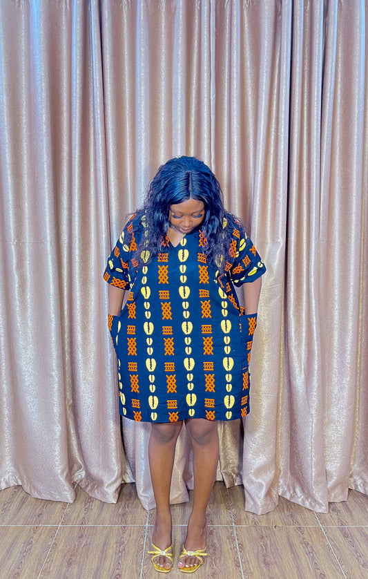 Oge Ankara Short Dress