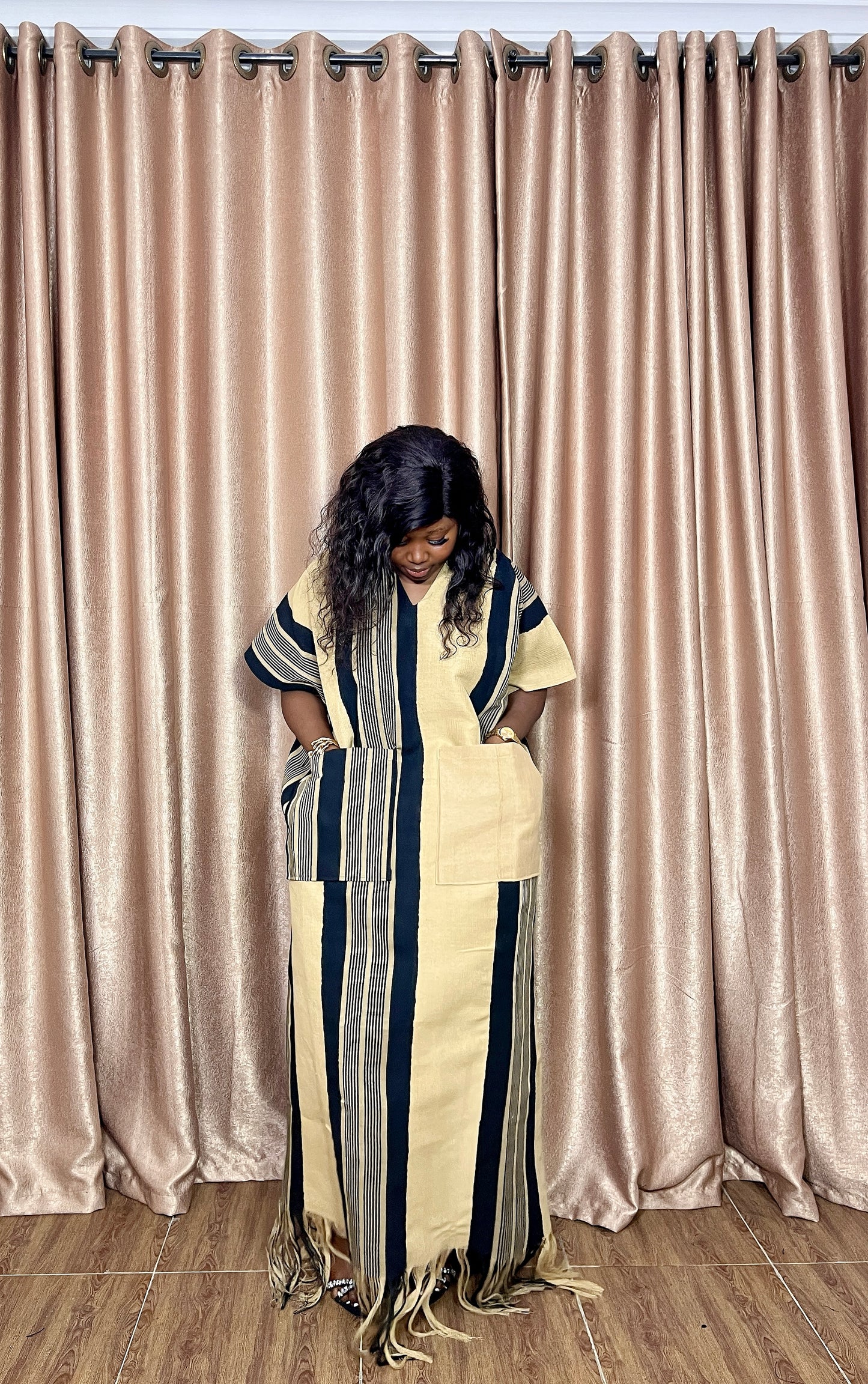 Anike – Aso Oke Bubu Maxi Kaftan – Luxury African Gown