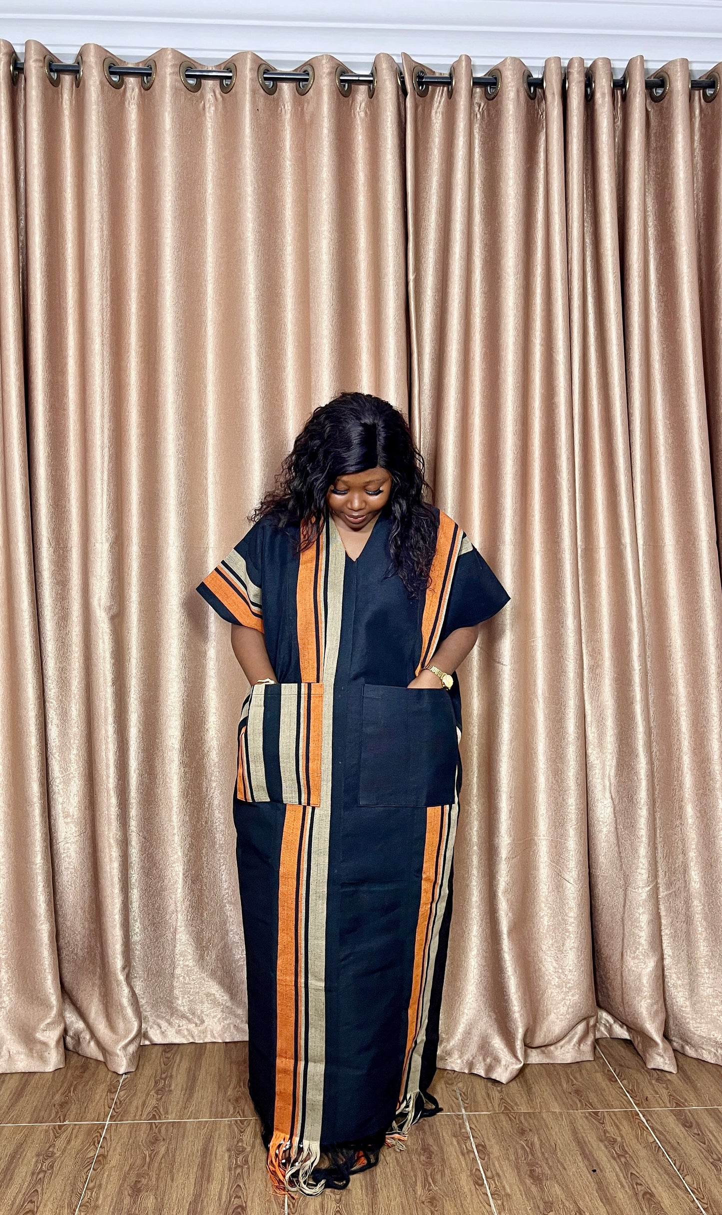 Anike – Aso Oke Bubu Maxi Kaftan – Luxury African Gown