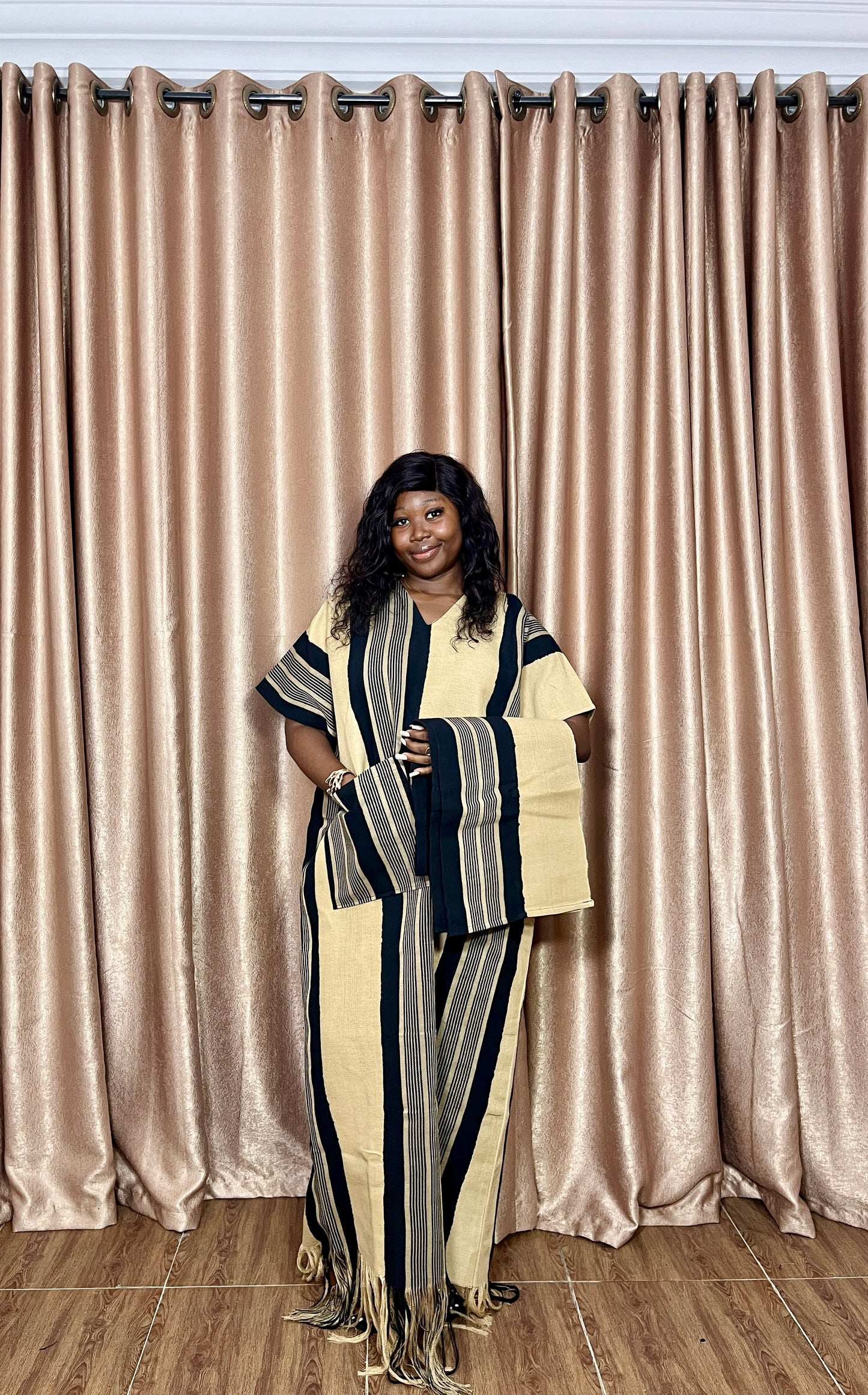 Anike – Aso Oke Bubu Maxi Kaftan – Luxury African Gown