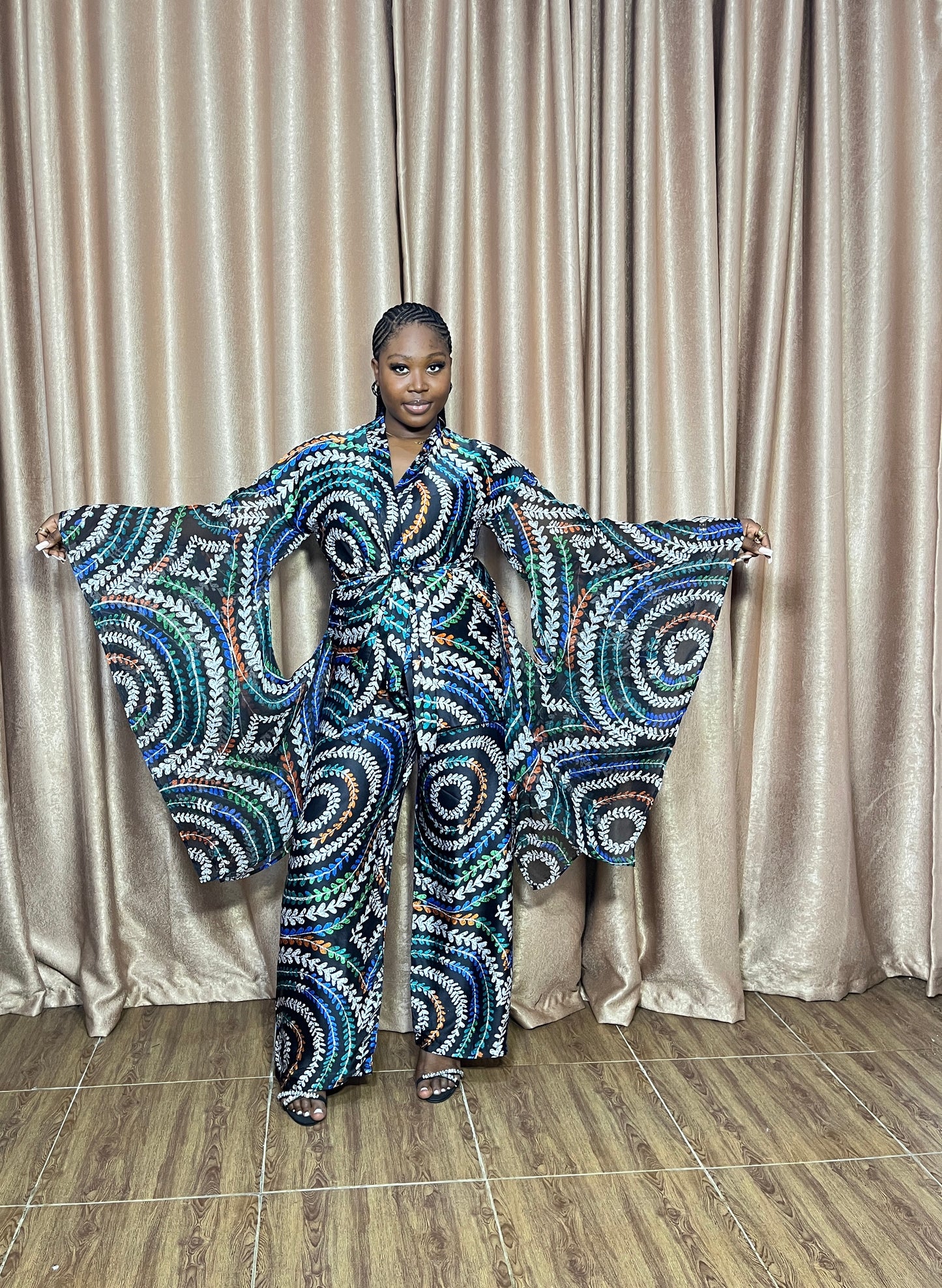 Nikki Silk & Chiffon Two-Piece Set