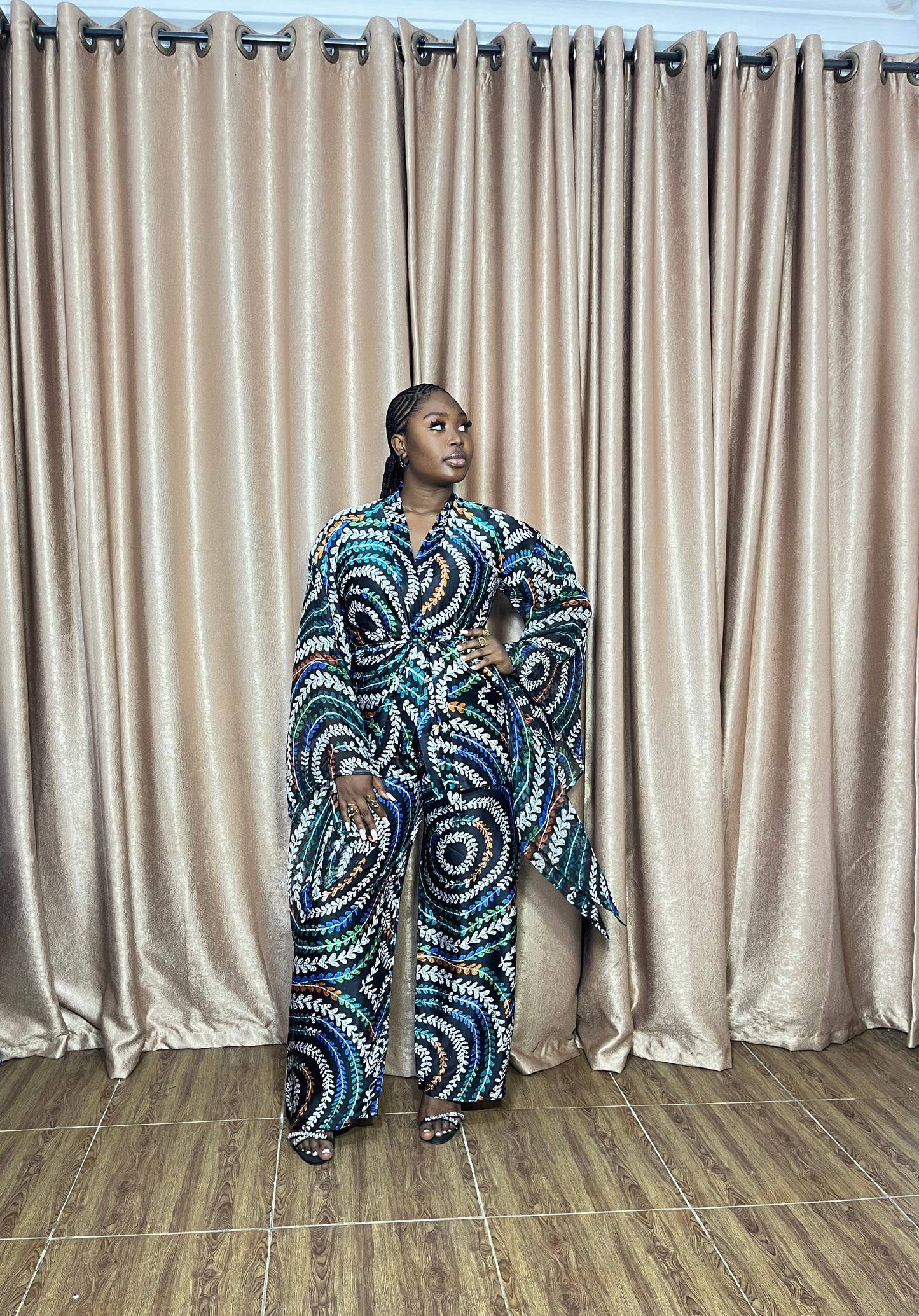 Nikki Silk & Chiffon Two-Piece Set