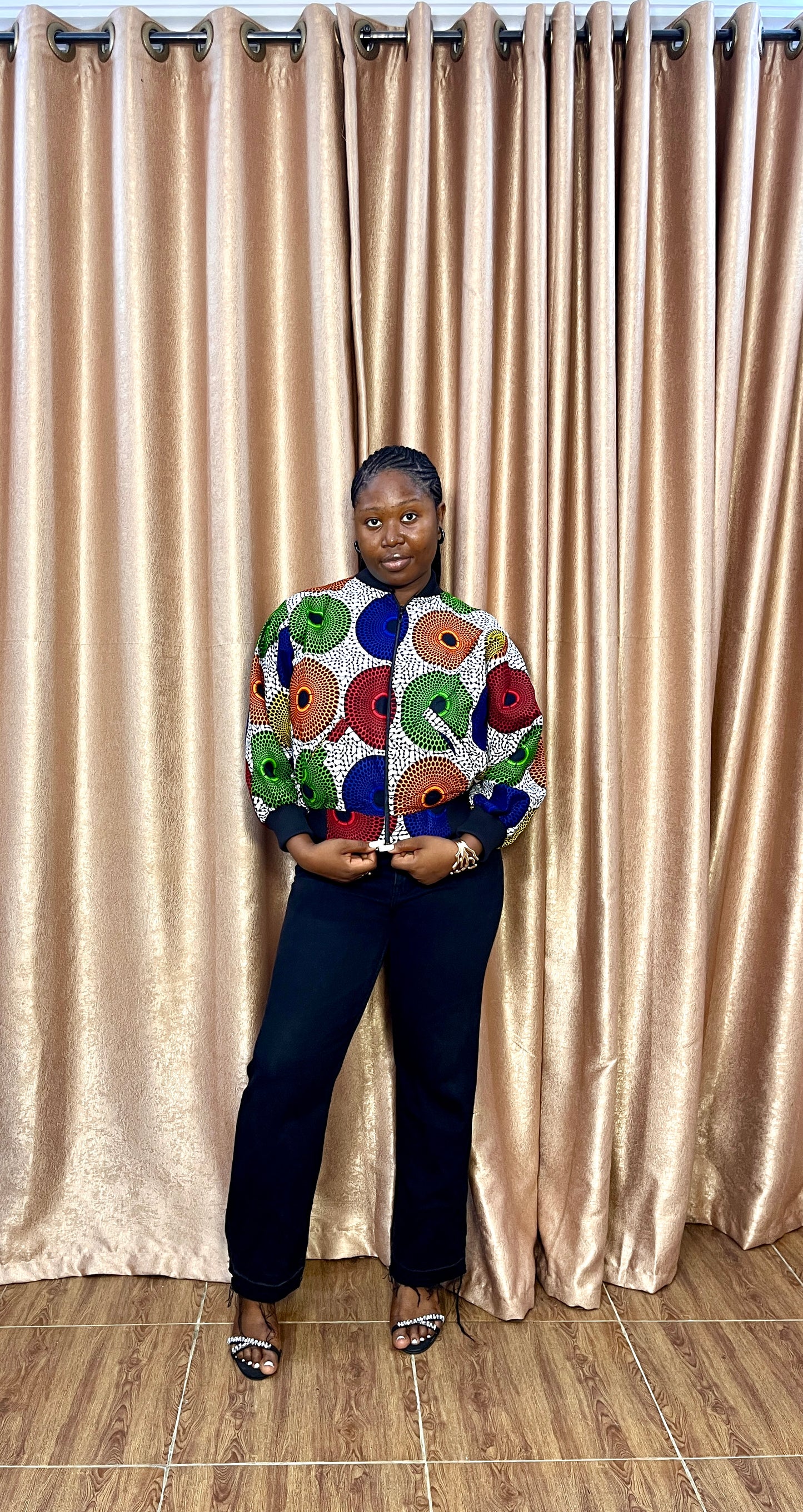 Tolani Ankara Bomber Jacket