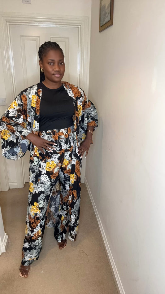 Thandi – Crepe Kimono Trouser Set