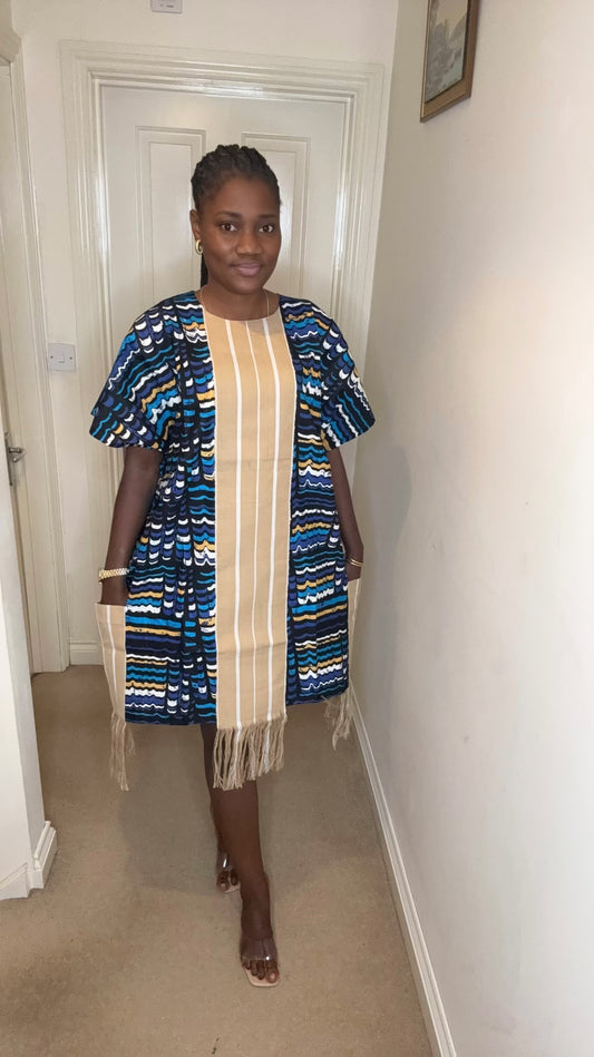 Arike – Ankara & Aso Oke Short Dress