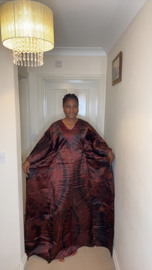 Teni – Adire Bubu Dress (One Size, UK 8–22)