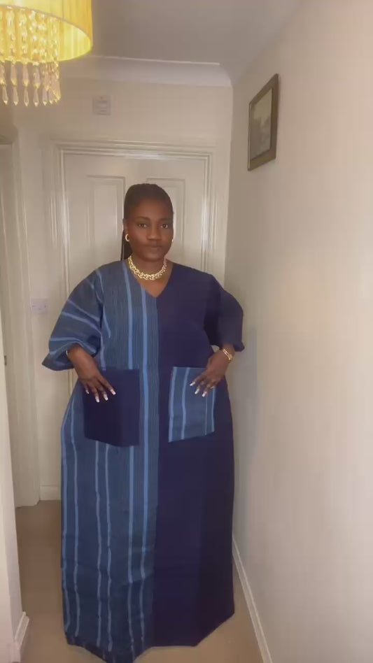 Aduke – Aso Oke Bubu Maxi Kaftan – Luxury African Gown