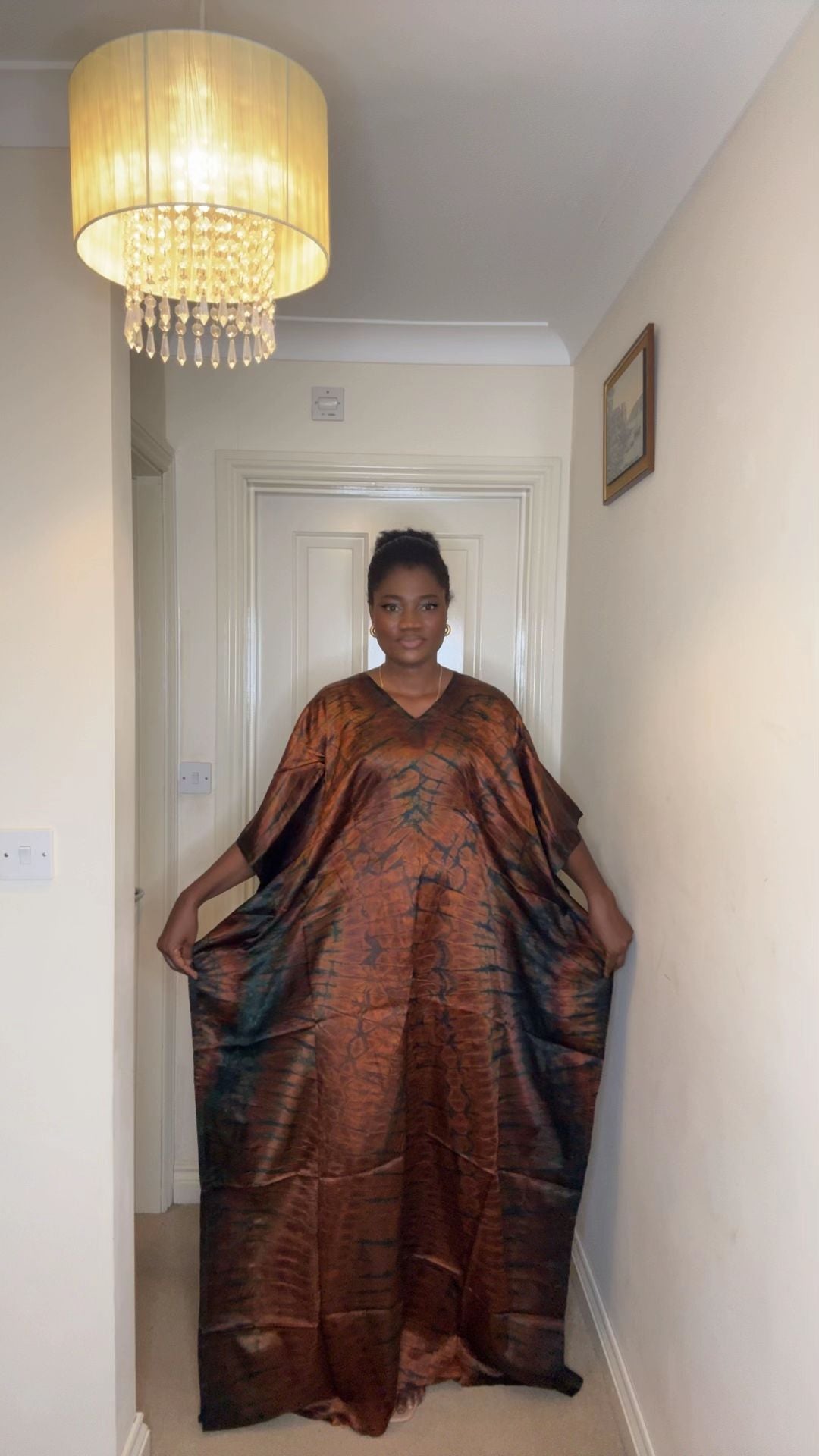 Teni – Adire Bubu Dress (One Size, UK 8–22)