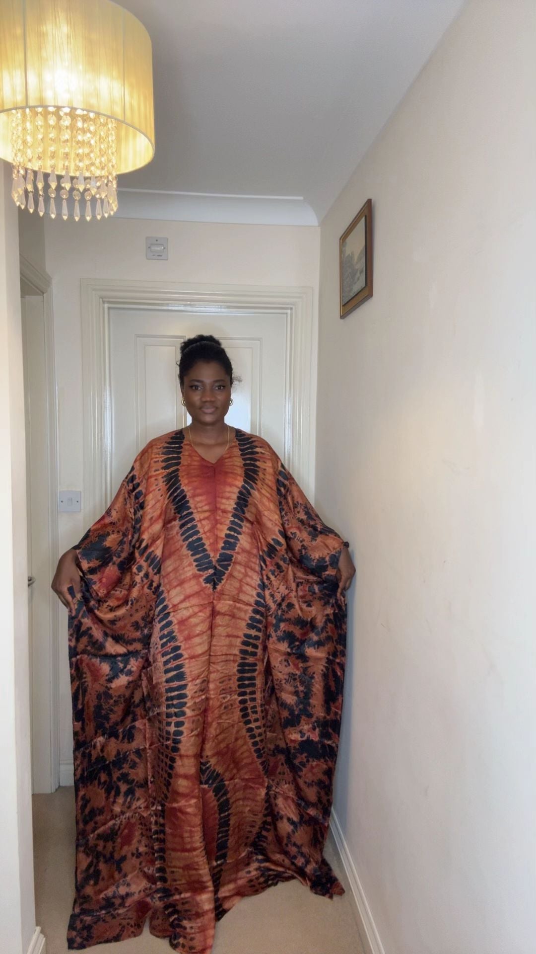 Teni – Adire Bubu Dress (One Size, UK 8–22)