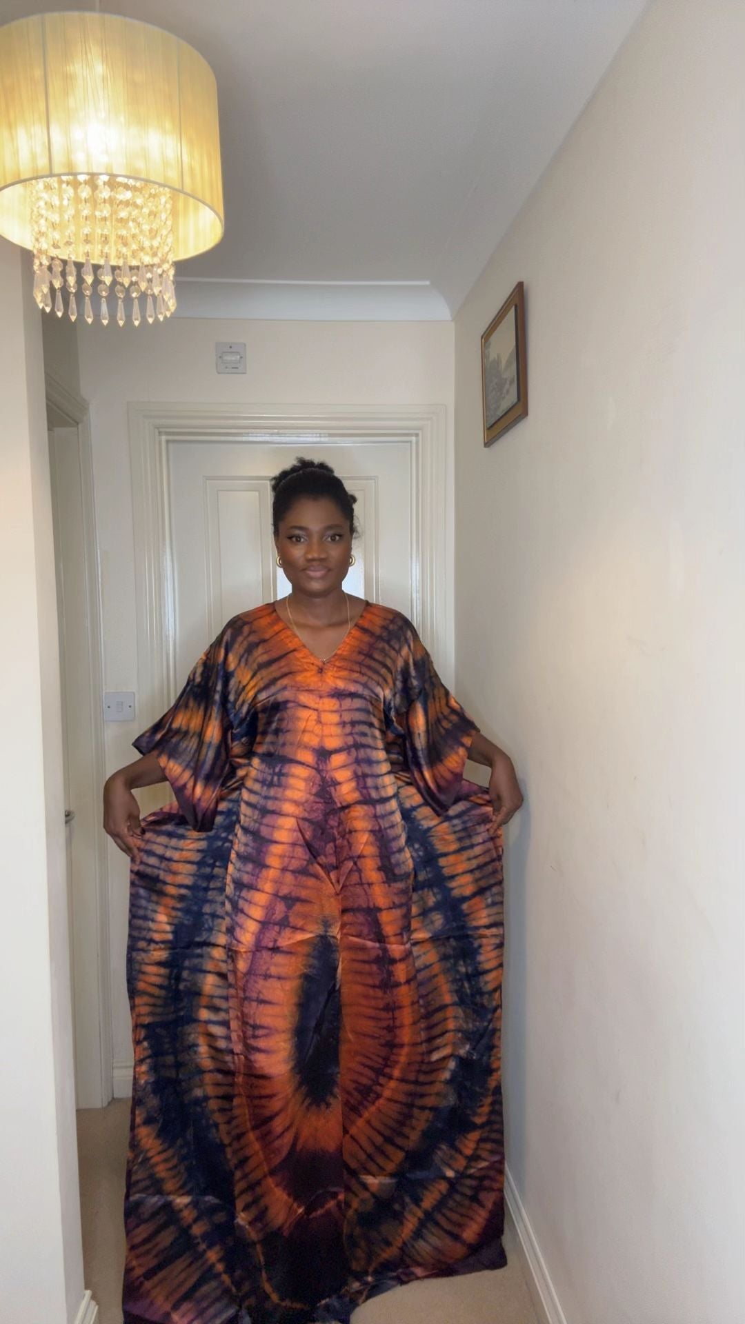 Teni – Adire Bubu Dress (One Size, UK 8–22)