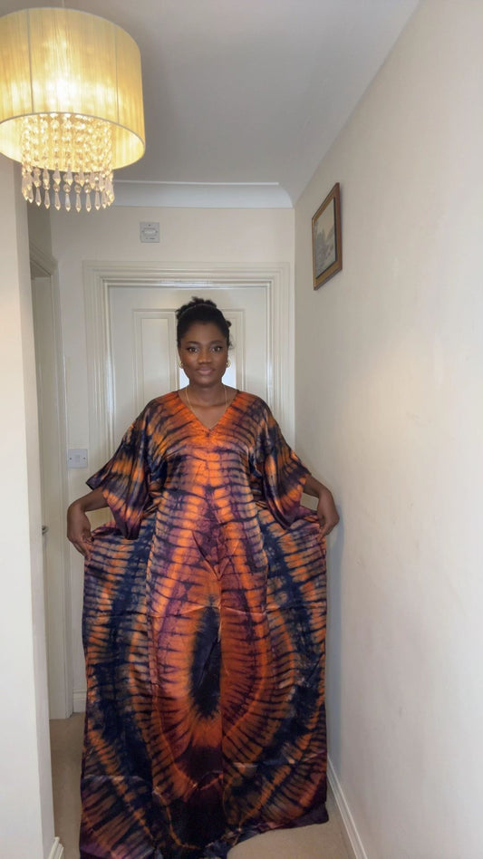 Teni – Adire Bubu Dress (One Size, UK 8–22)